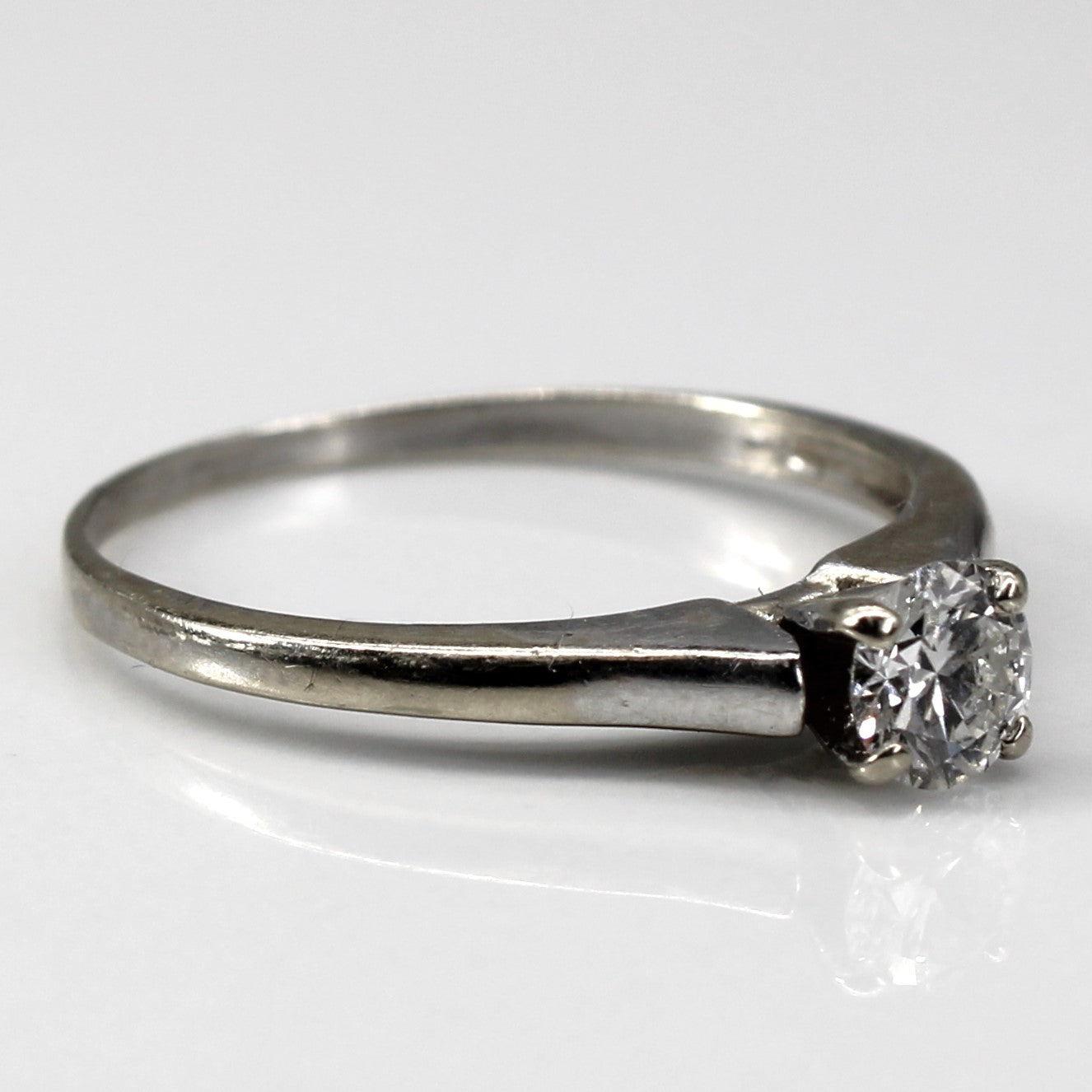 Solitaire Diamond Gold Ring | 0.35ct | SZ 7 |
