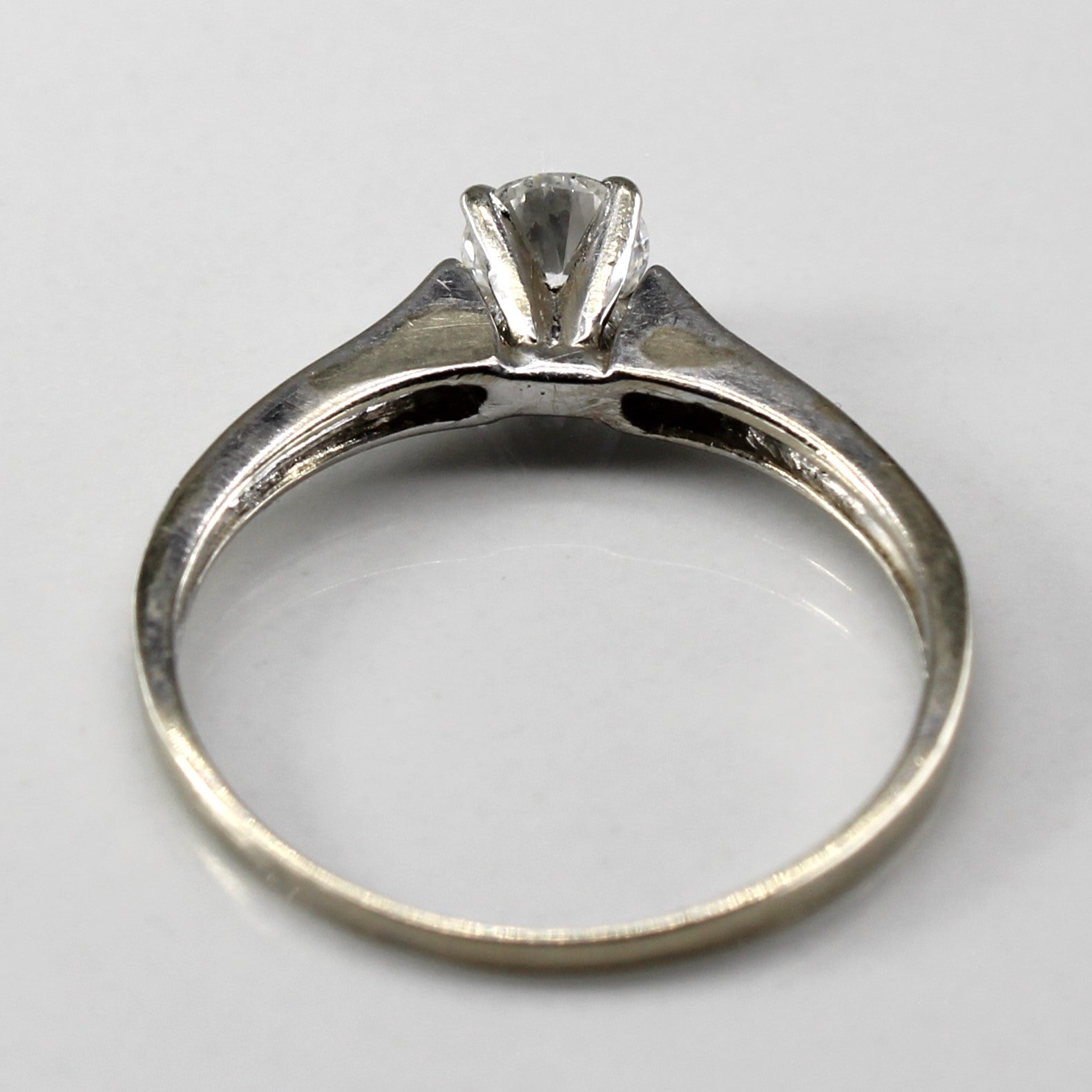 Solitaire Diamond Gold Ring | 0.35ct | SZ 7 |
