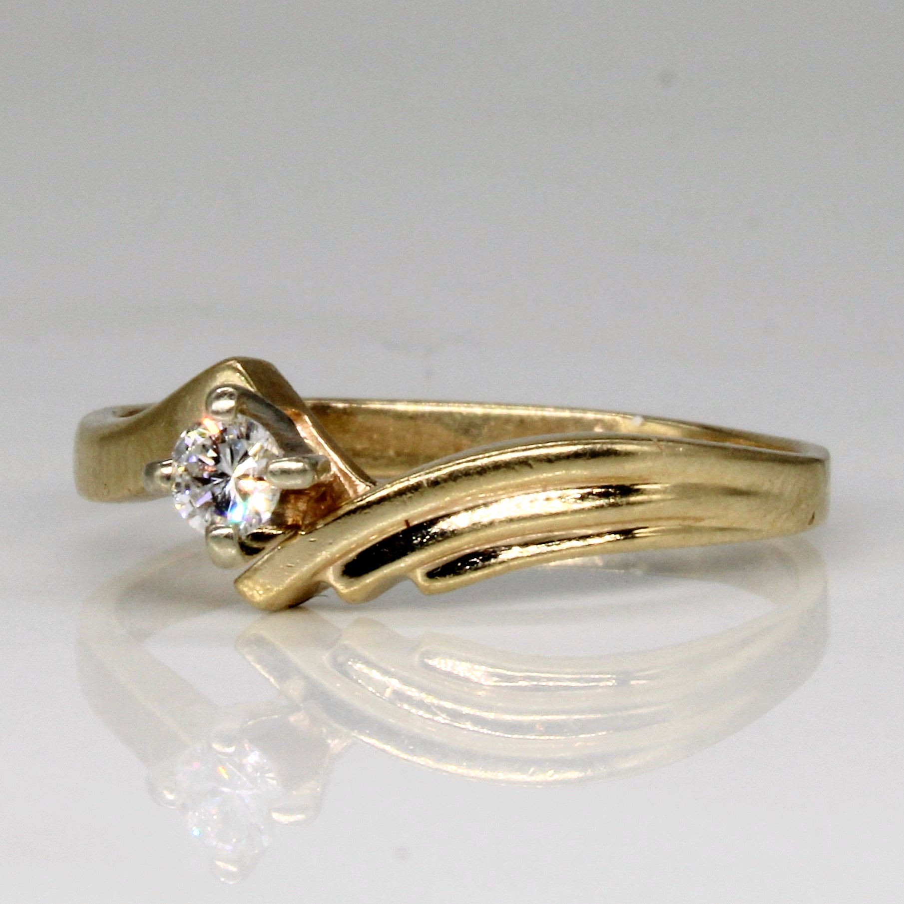Cathedral Set Diamond Ring | 0.13ct | SZ 9 |