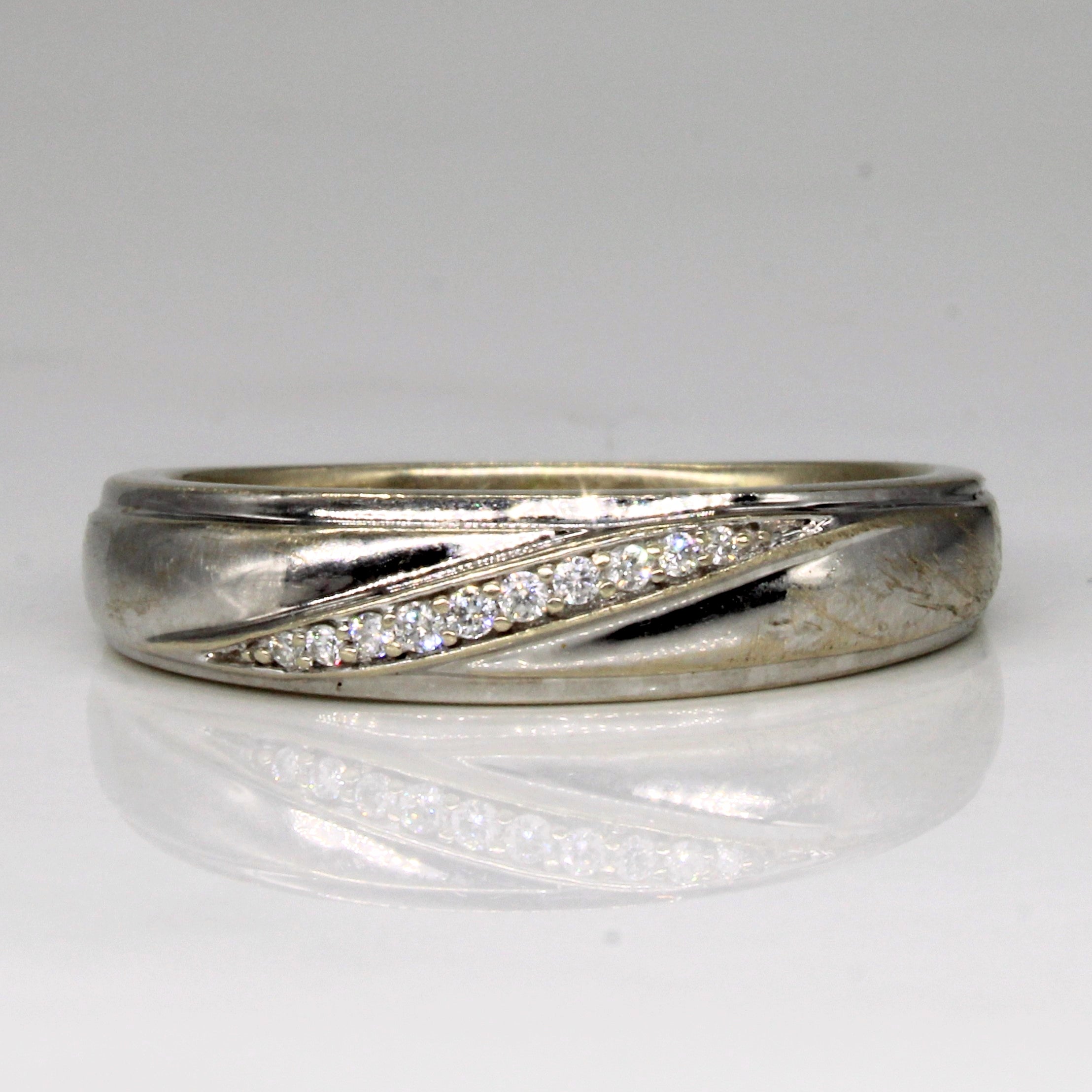 Diamond Waterfall Ring | 0.07ctw | SZ 12.25 |