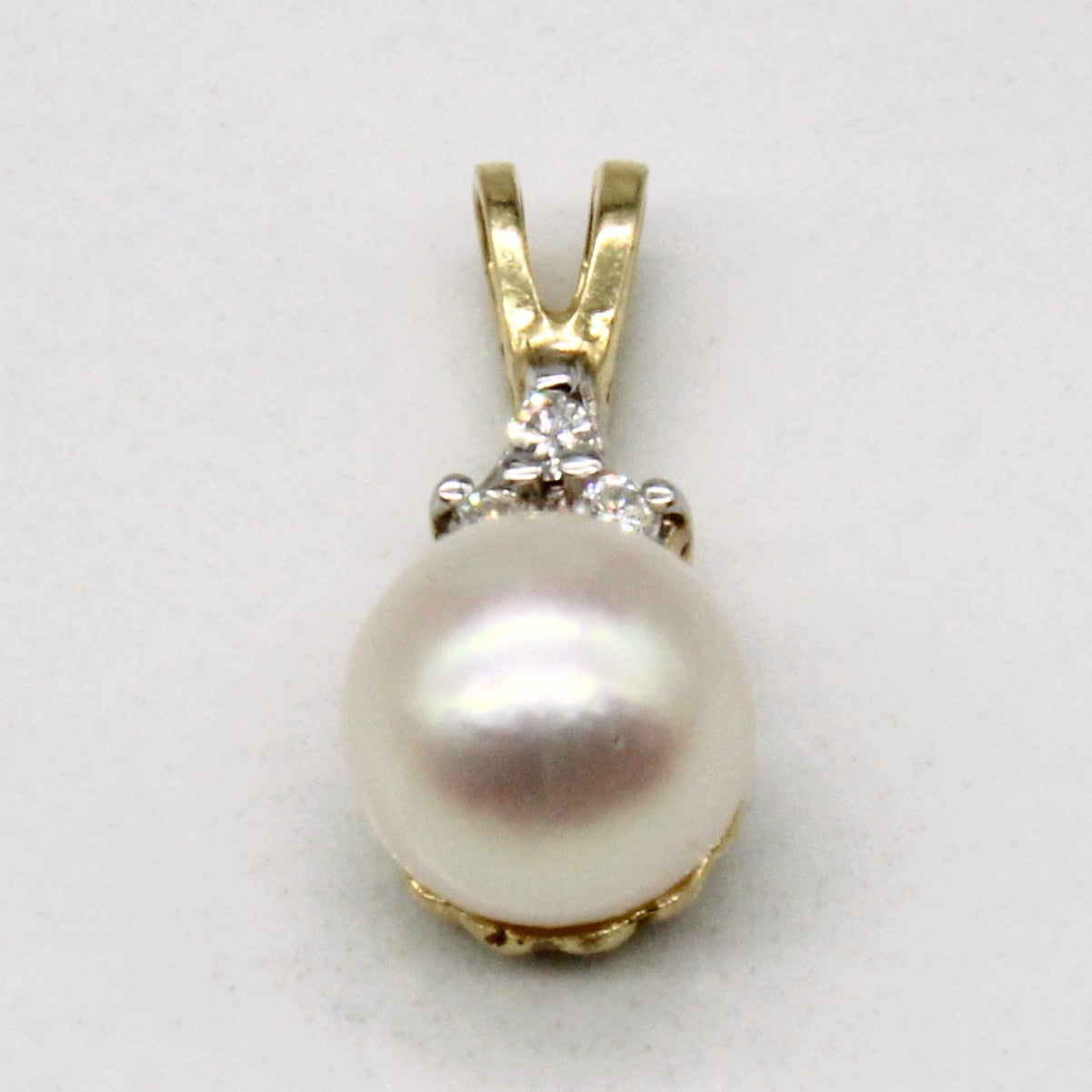 Pearl & Diamond Earring & Pendant Set | 0.09ctw |