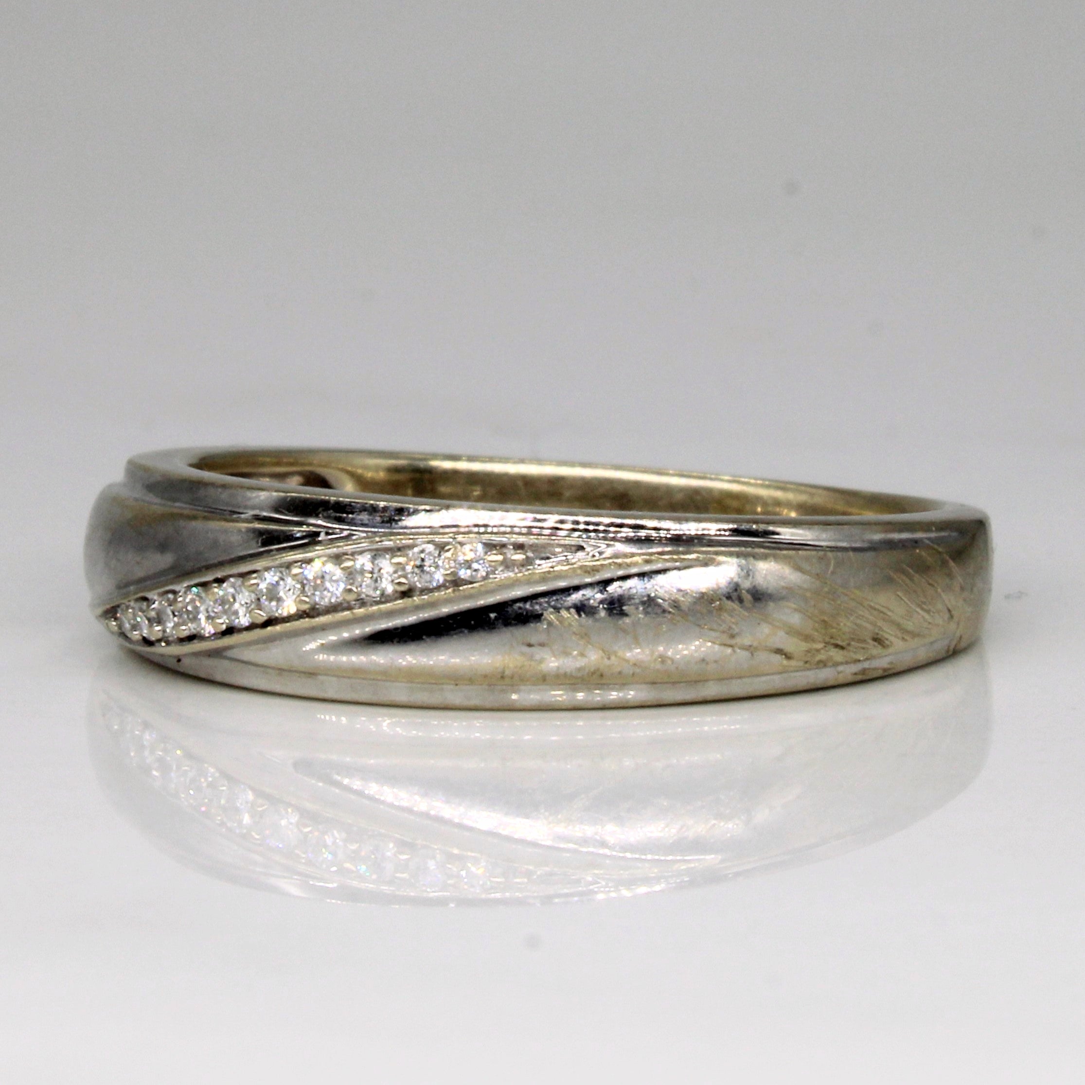 Diamond Waterfall Ring | 0.07ctw | SZ 12.25 |