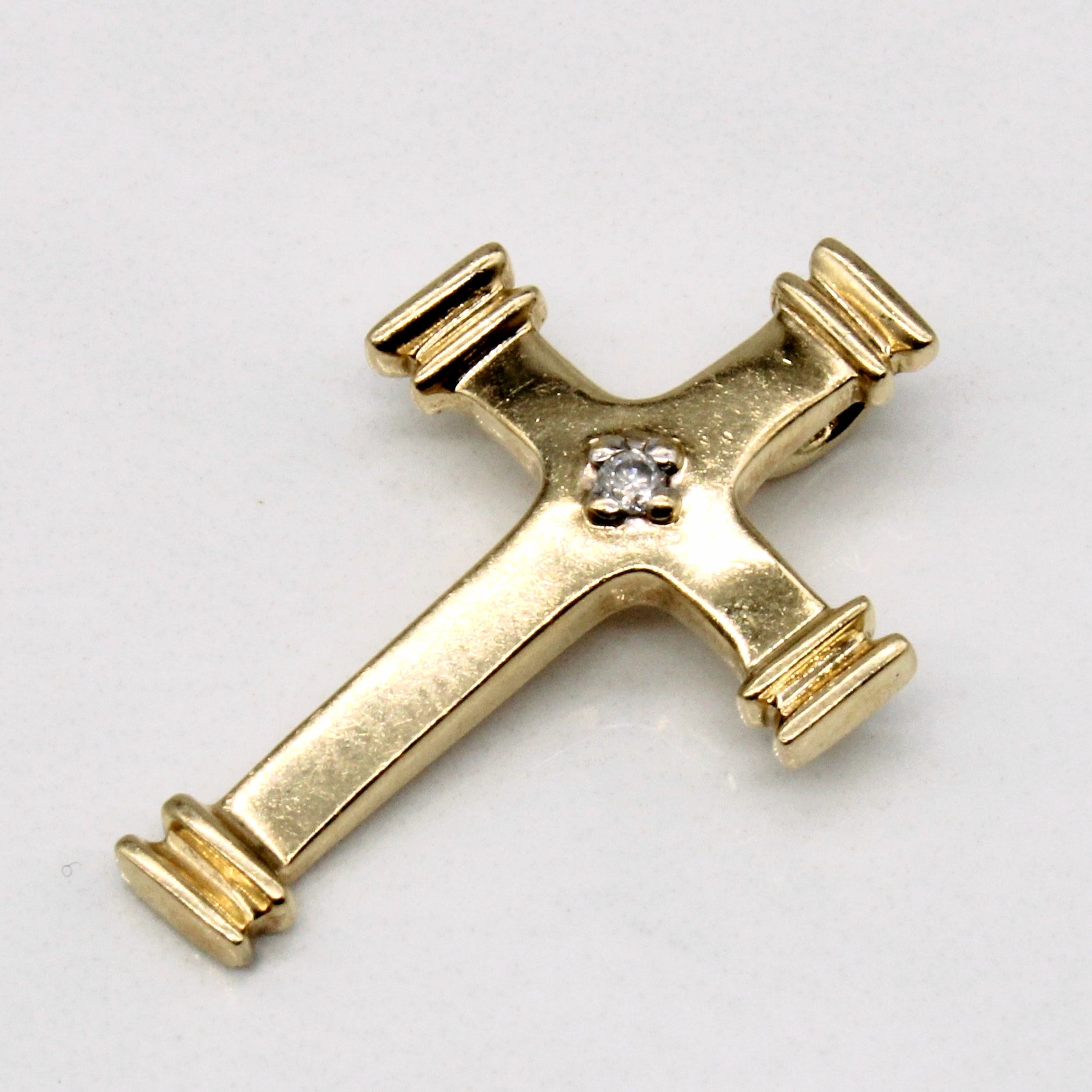 Diamond Cross Pendant | 0.01ct |
