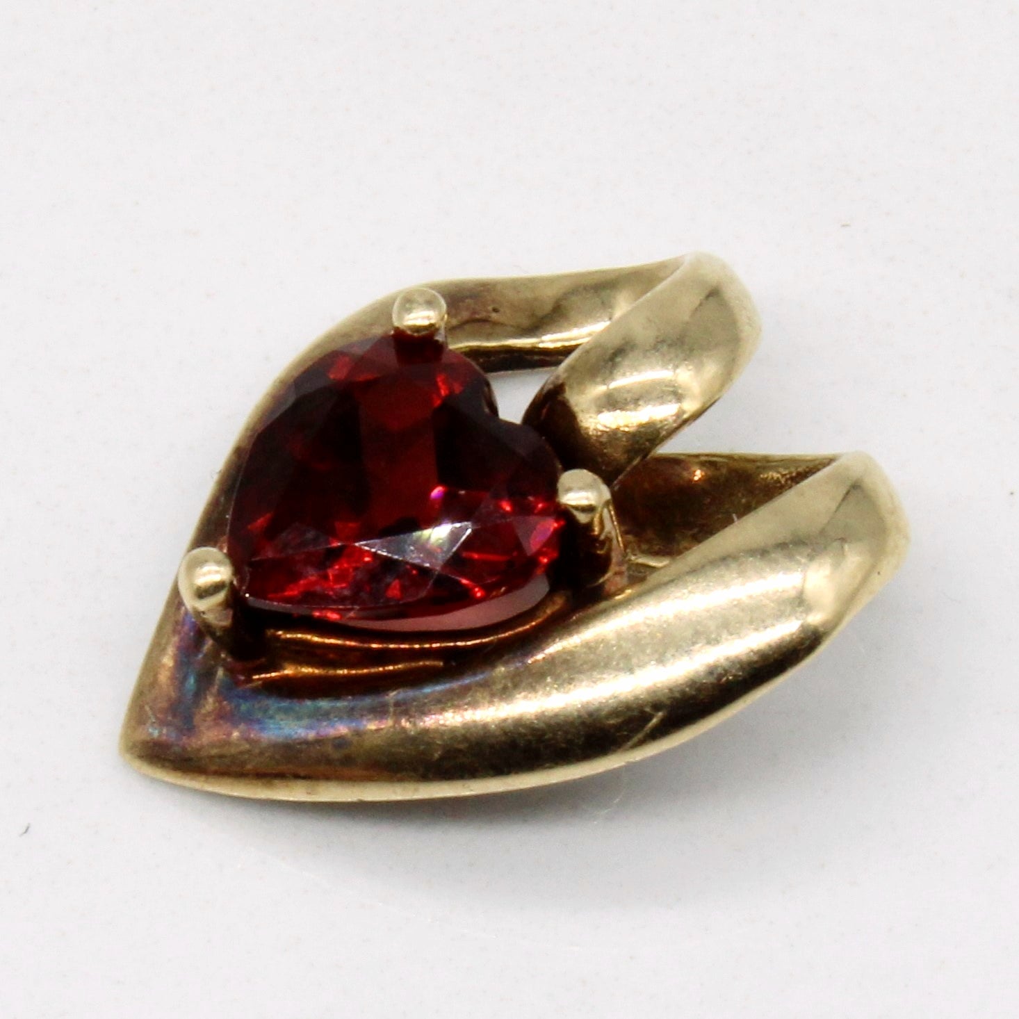 Heart Cut Garnet Pendant | 1.20ct |