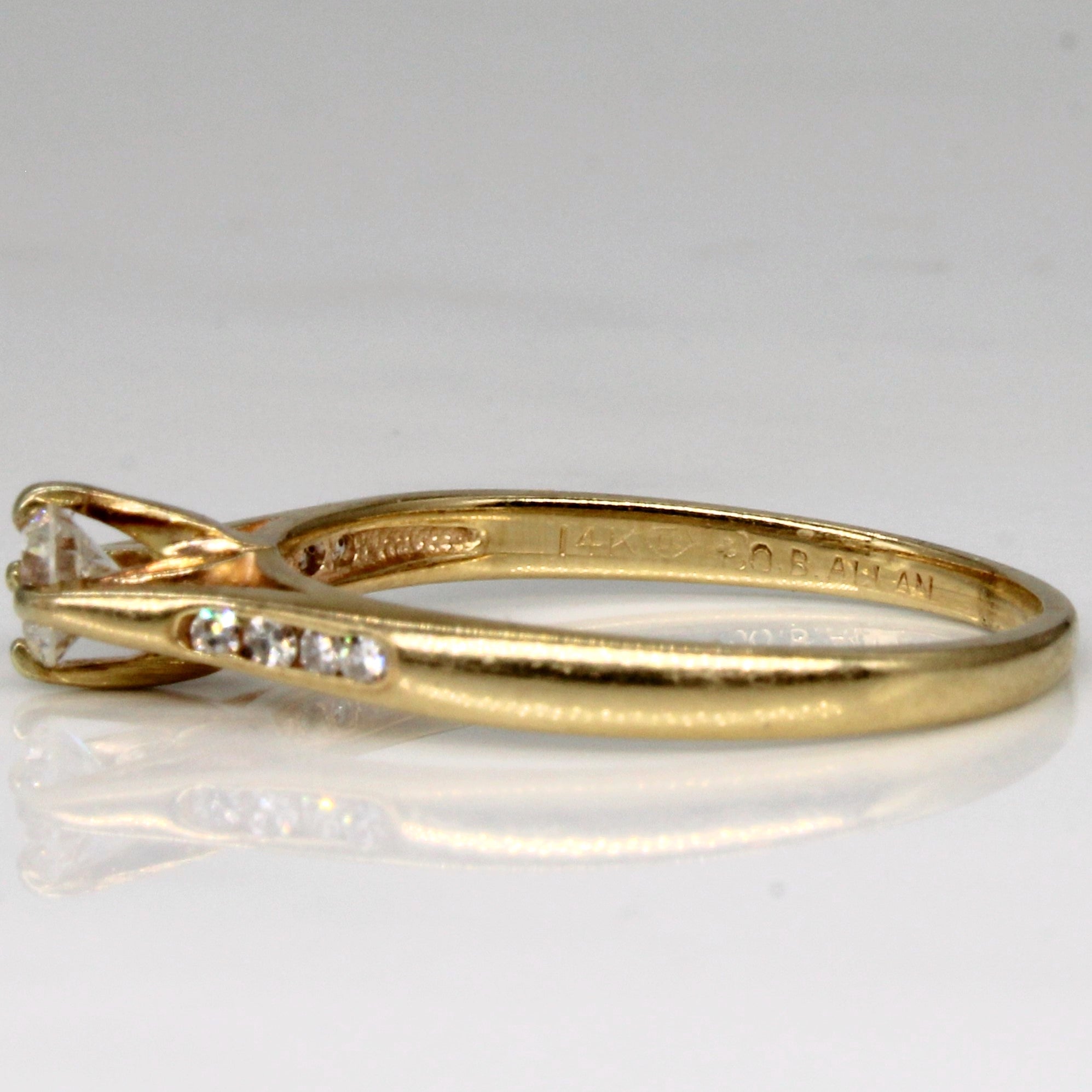 High Set Diamond Ring | 0.27ctw | SZ 7.75 |