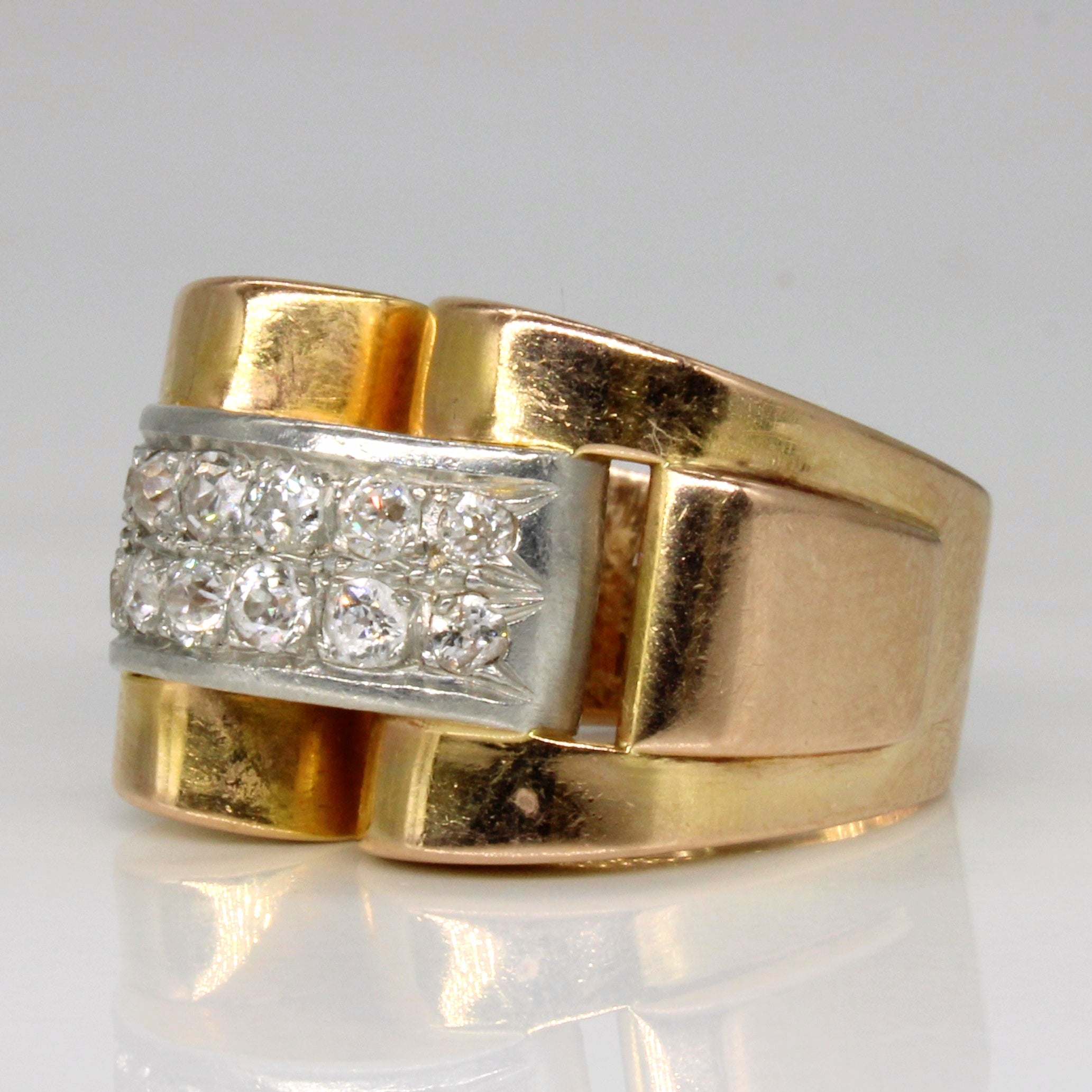 Vintage European Cut Diamond Ring | 0.40ctw | SZ 6.75 |