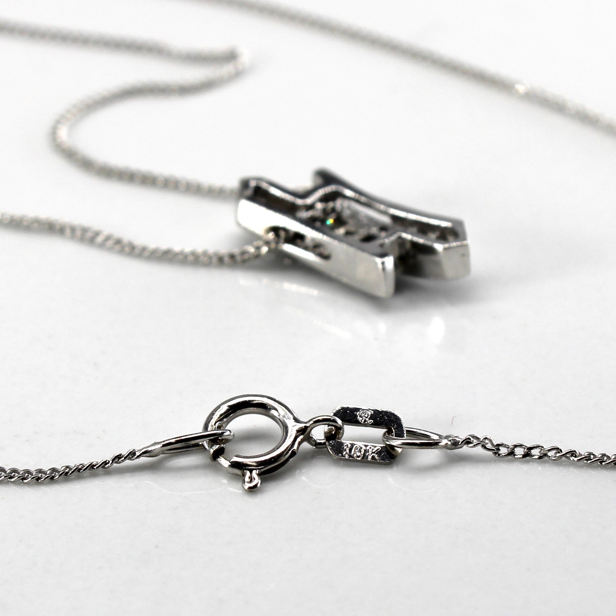 Collier pendentif en diamant serti tension | 0,15 ct | 45,7 cm (18 po) |