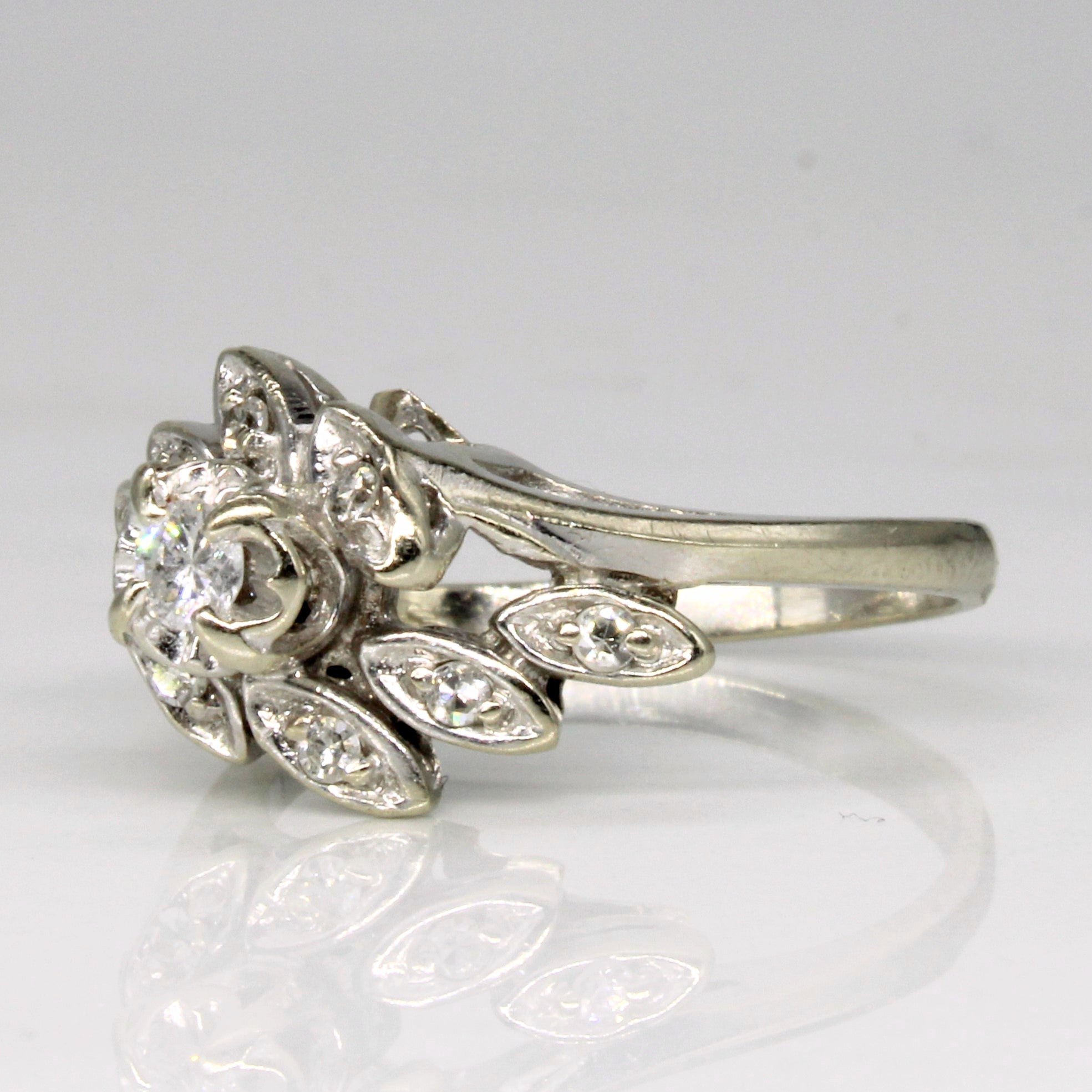 Diamond Waterfall Ring | 0.18ctw | SZ 6.5 |
