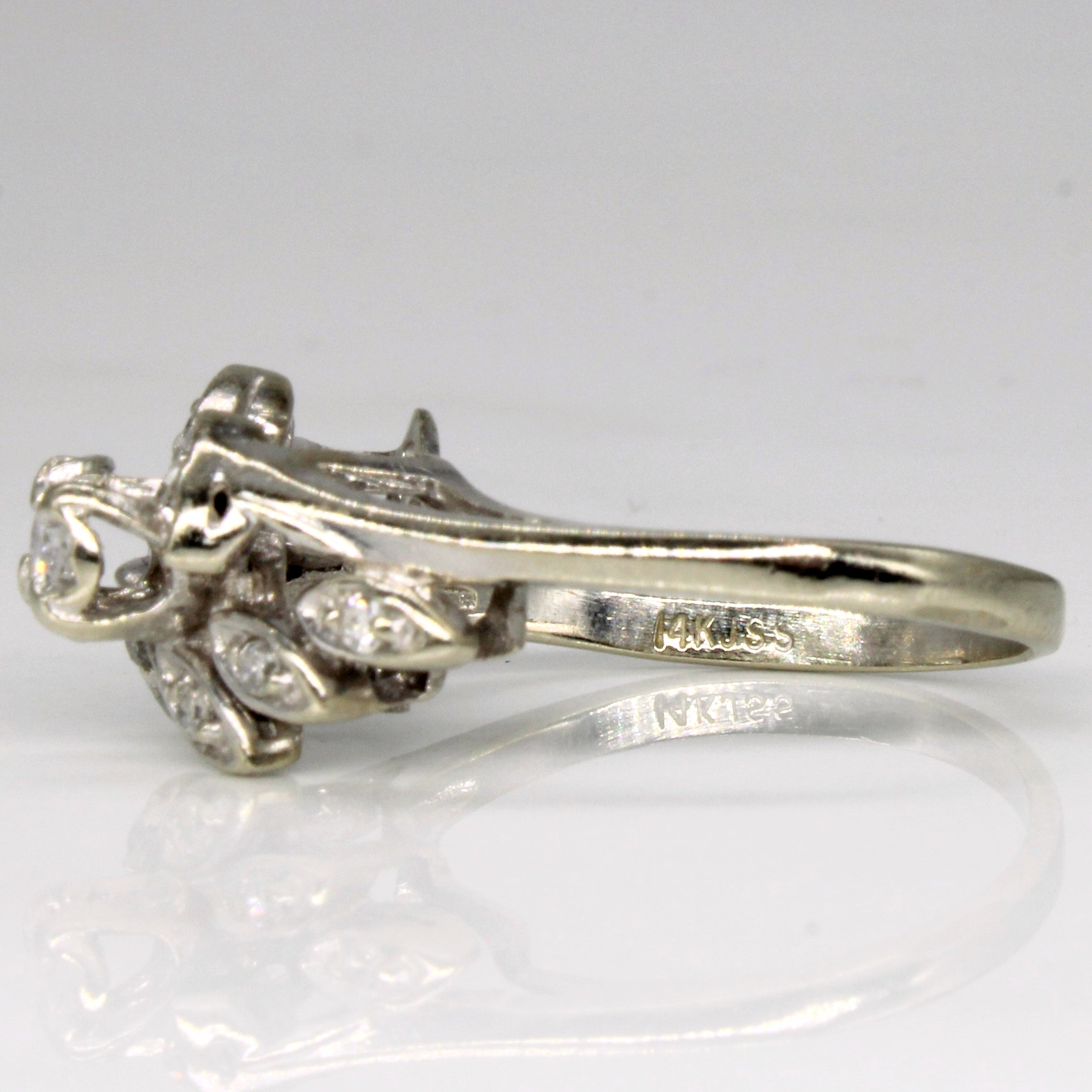 Diamond Waterfall Ring | 0.18ctw | SZ 6.5 |