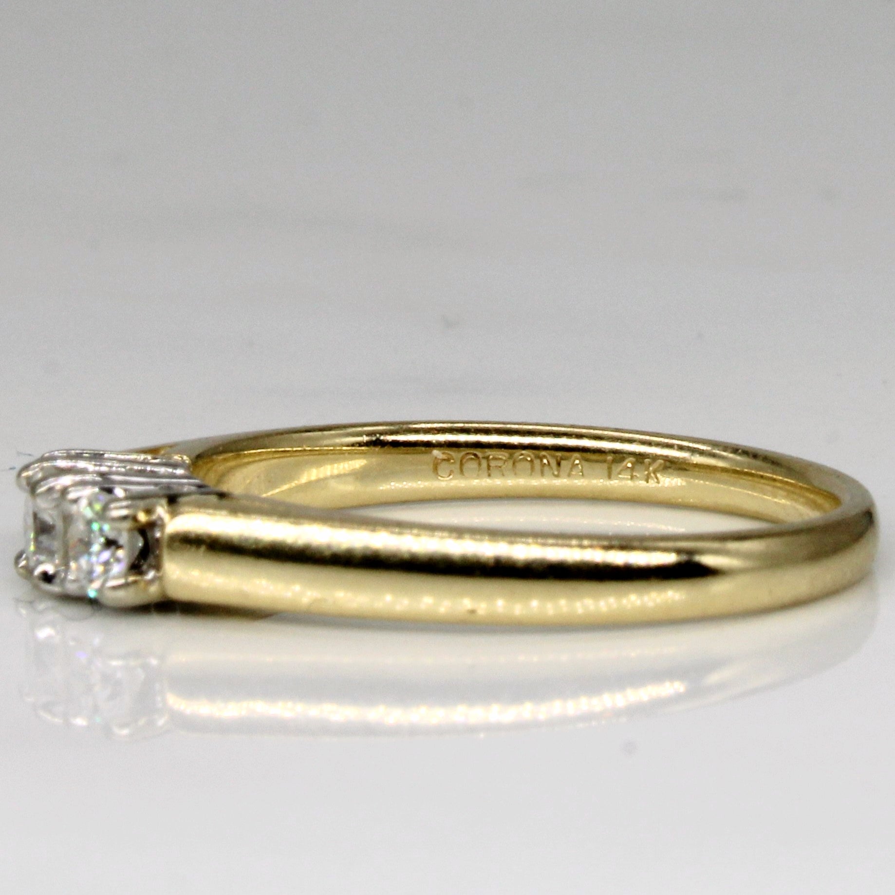 Three Stone Diamond Ring | 0.24ctw | SZ 6.5 |
