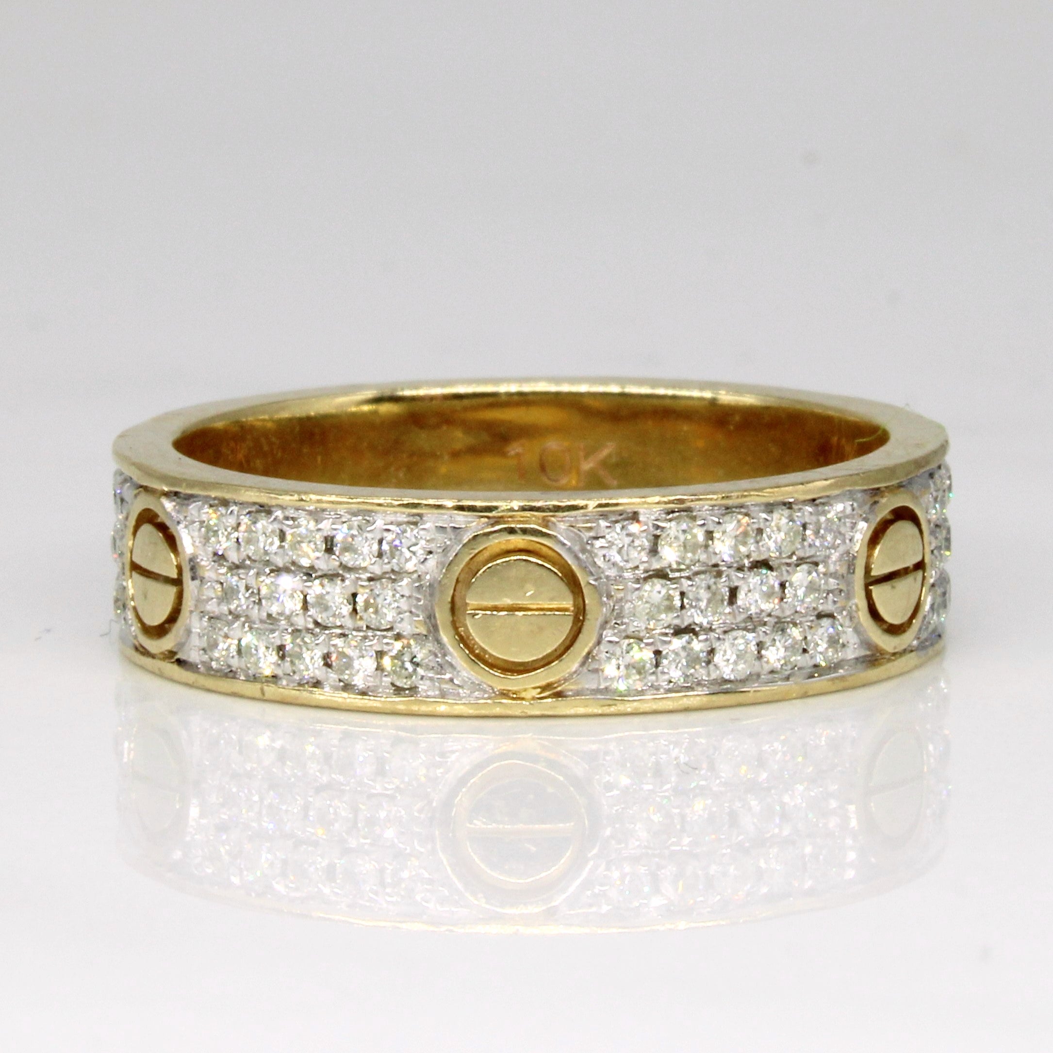 Bague inspirée de Cartier en diamants | 0,55 ct | Taille 10,25 |