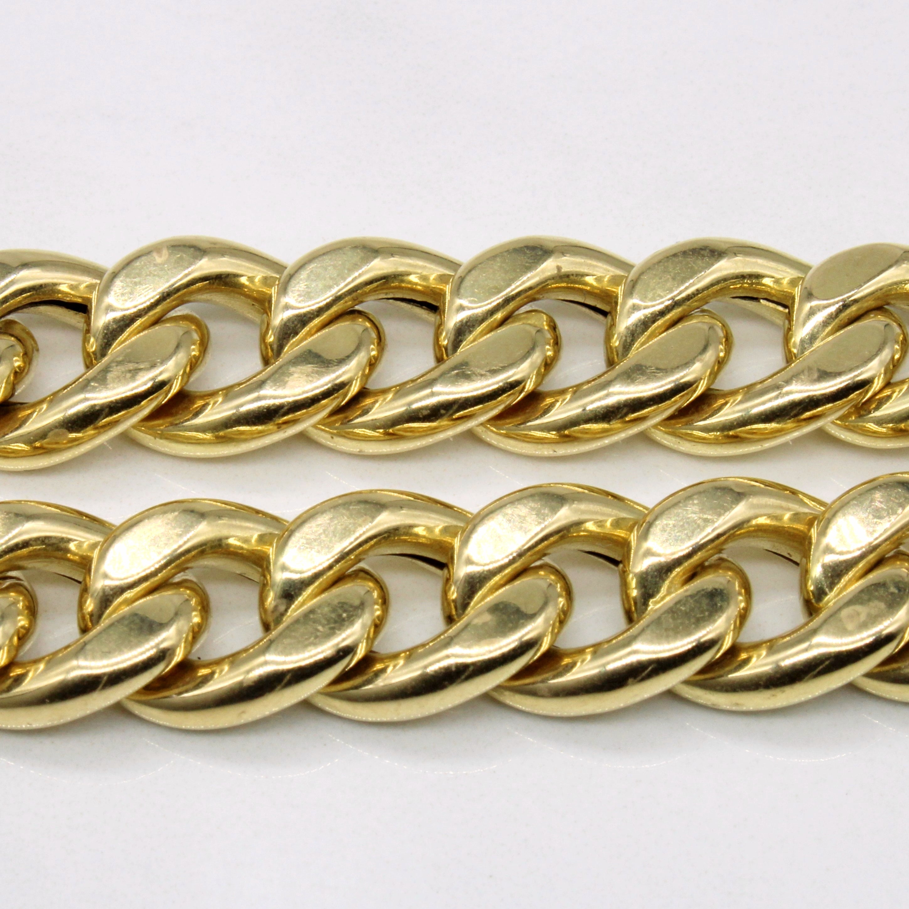 18k Yellow Gold Cuban Link Bracelet | 8" |