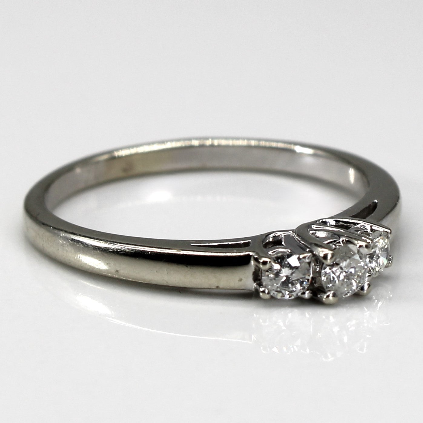 Three Stone Diamond Ring | 0.24ctw | SZ 9 |