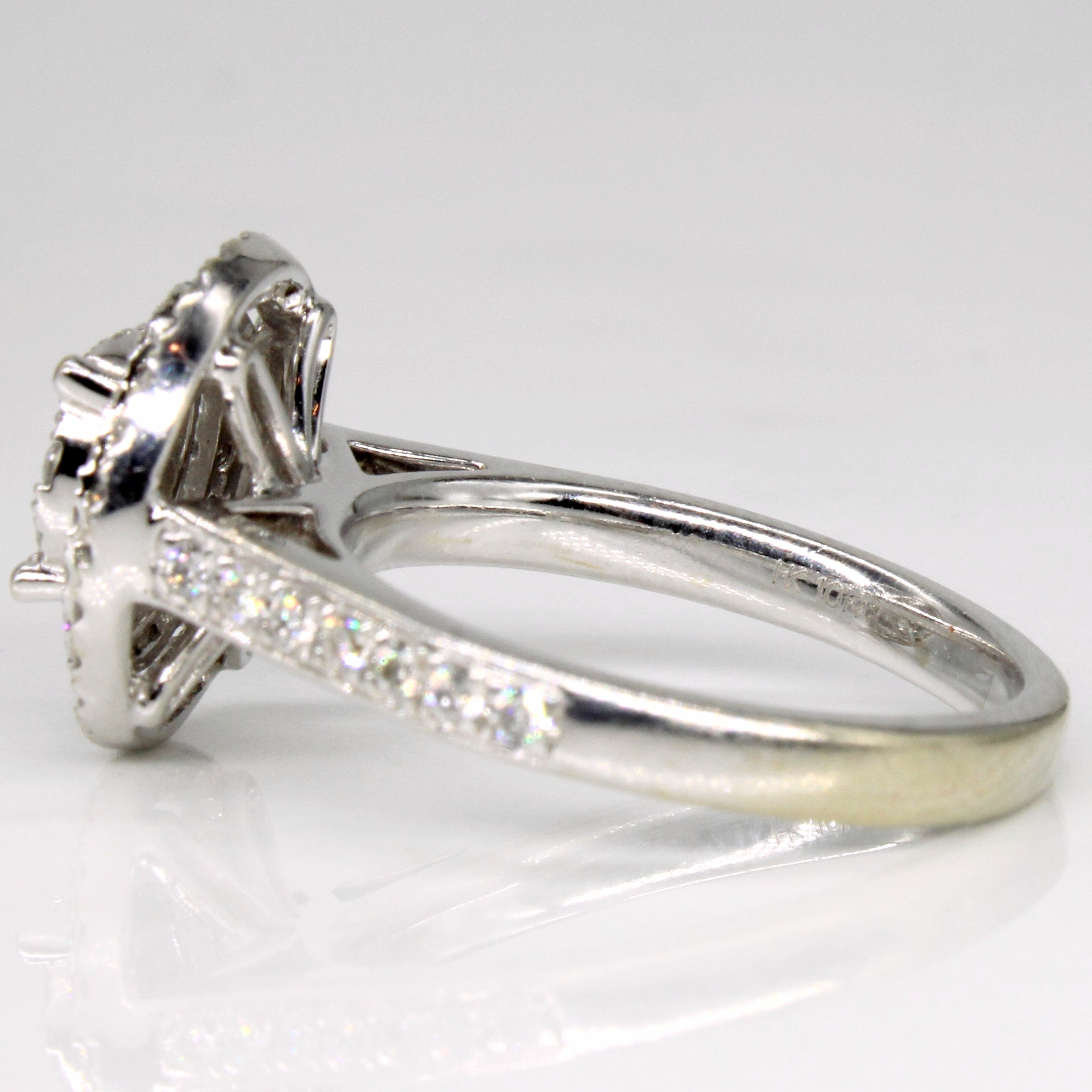 Diamond Cluster Engagement Ring | 0.62ctw | SZ 6 |