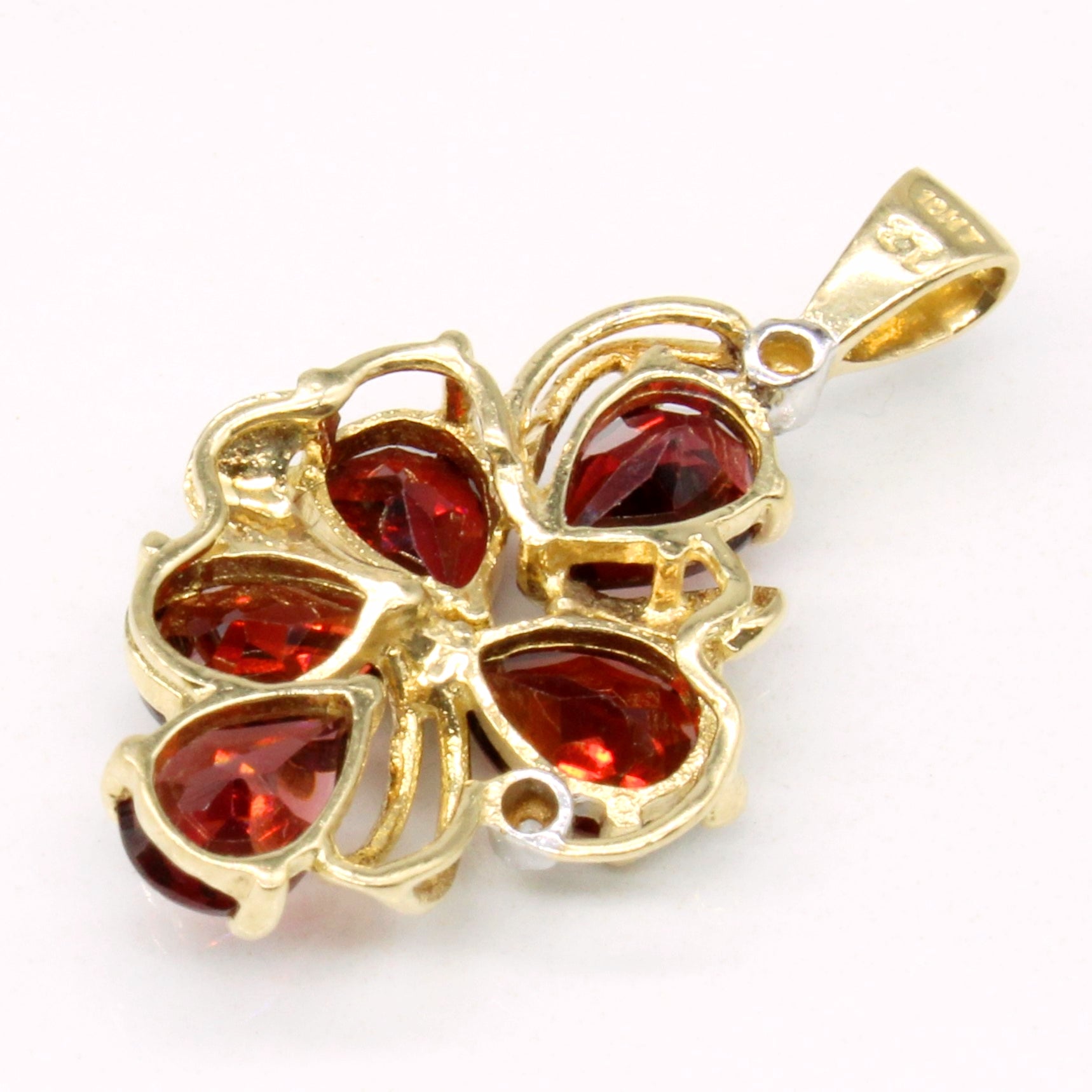 Garnet & Diamond Pendant | 3.75ctw, 0.01ctw |