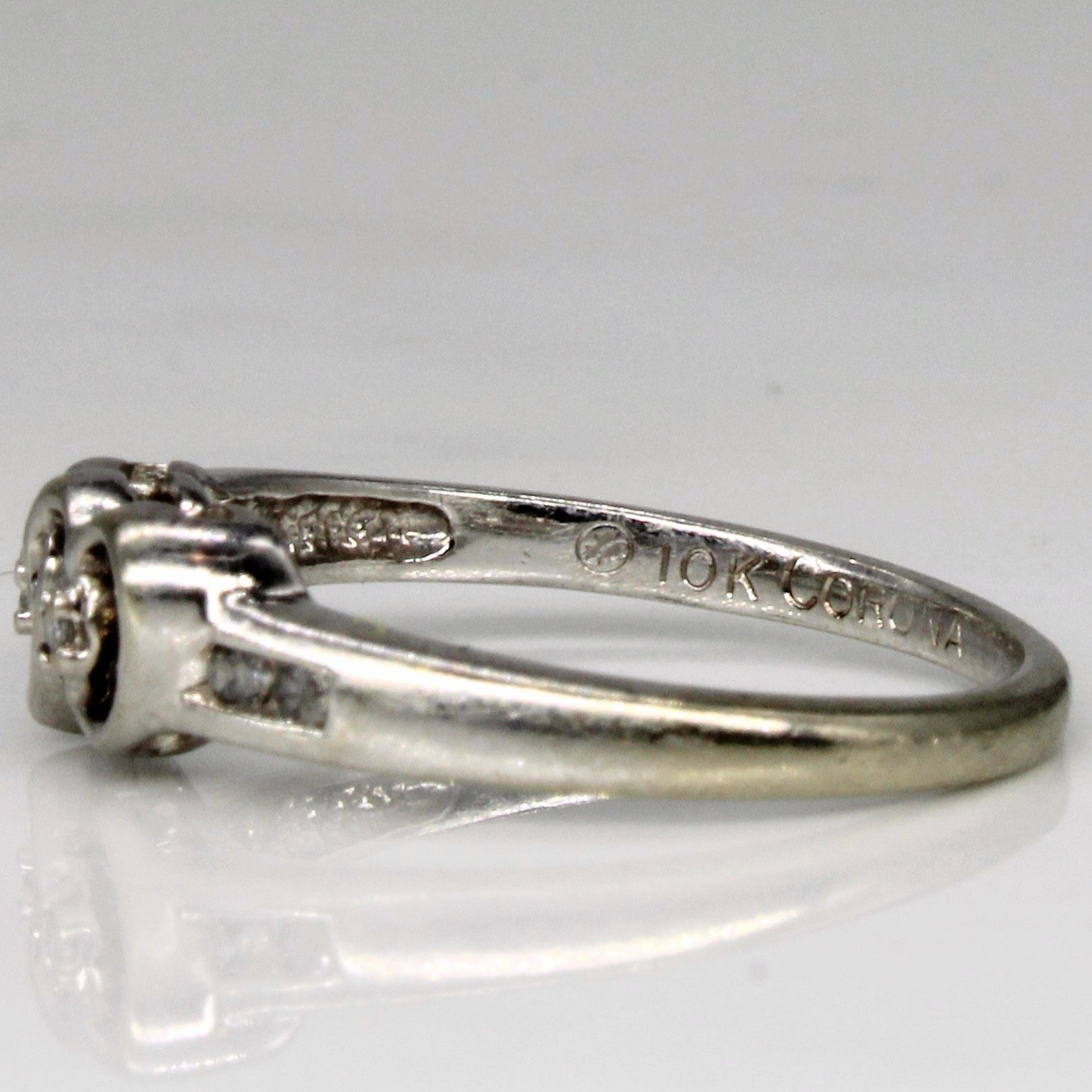 Diamond Twin Heart Ring | 0.03ctw | SZ 5 |