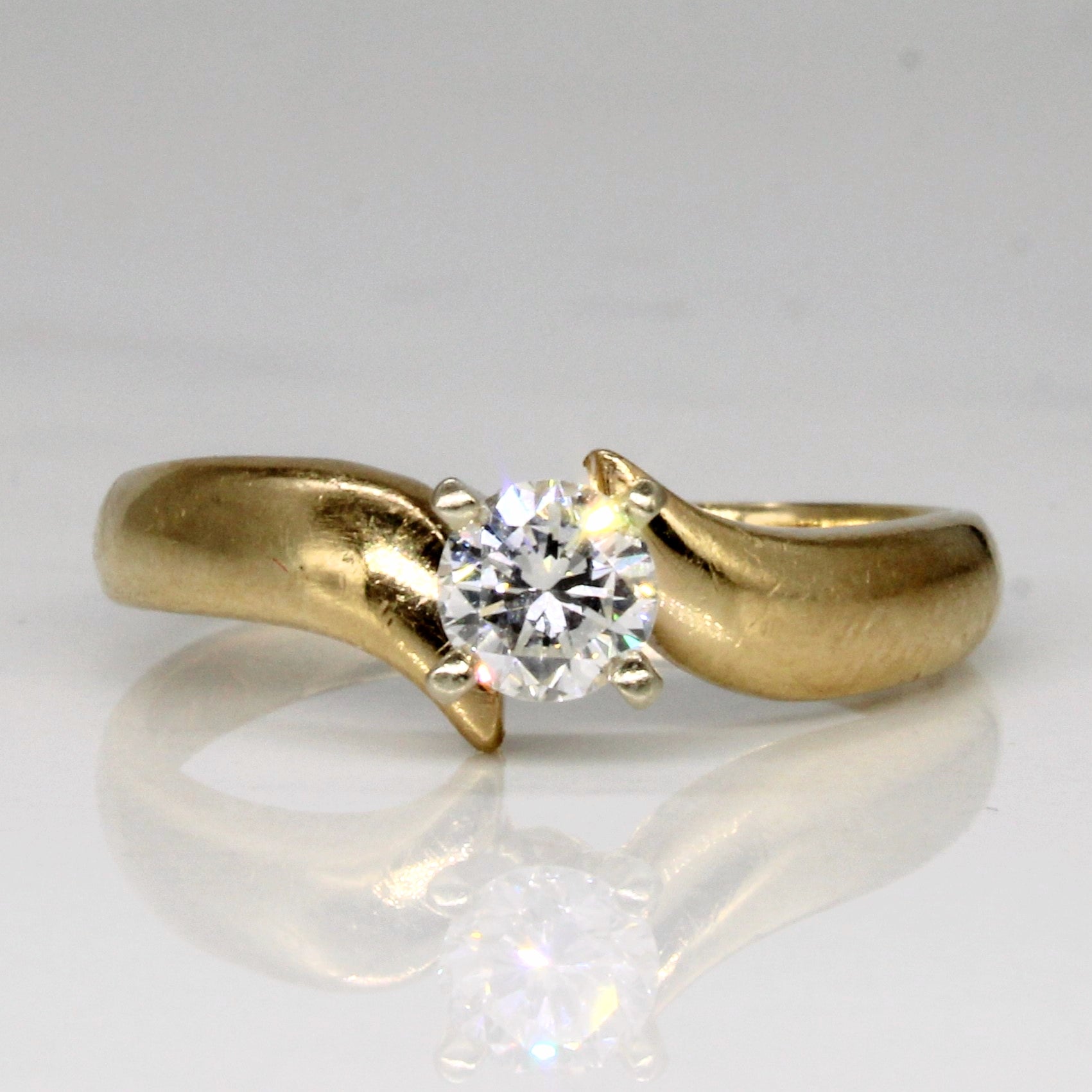Cathedral Set Diamond Engagement Ring | 0.33ct | SZ 7 |