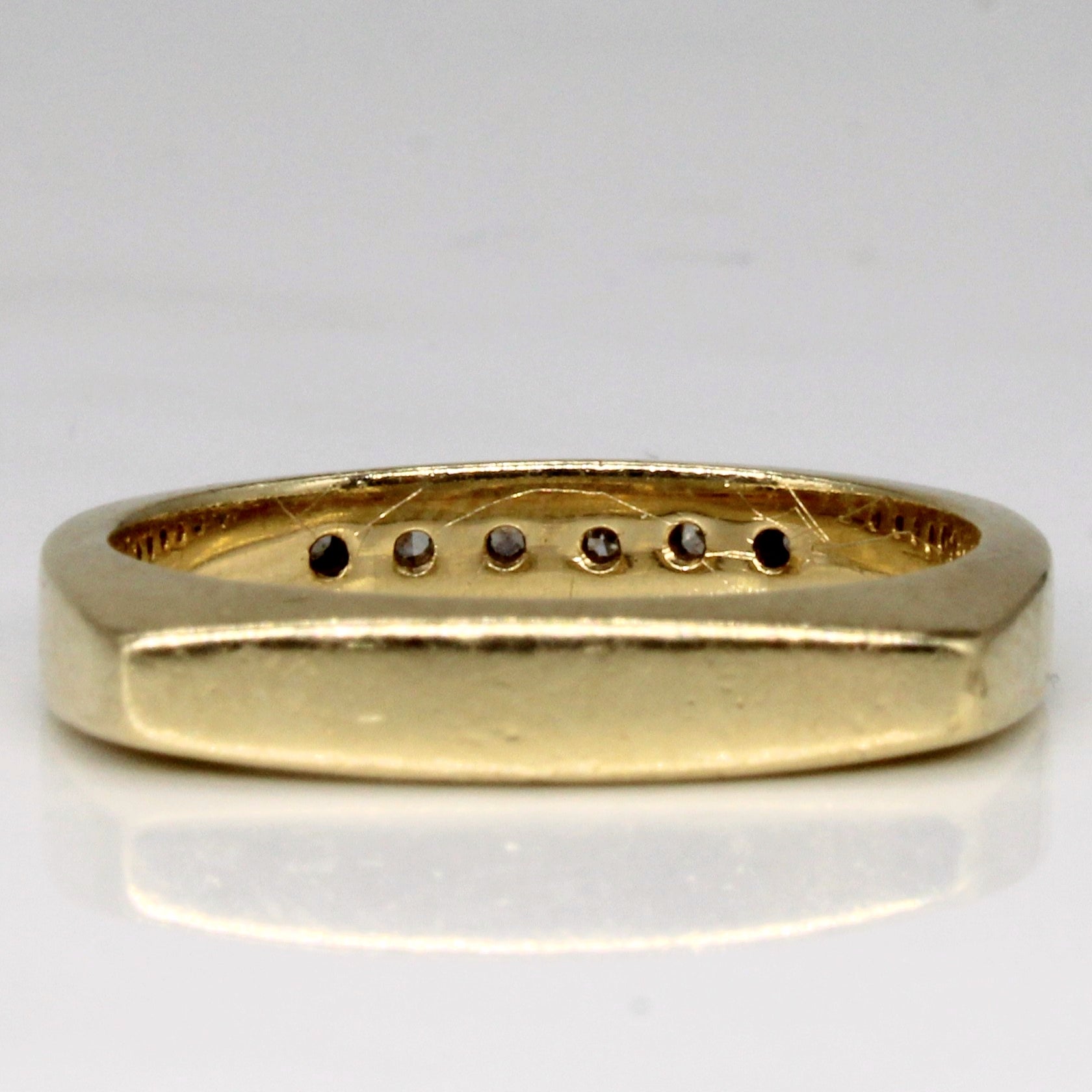 Diamond Soft Square Ring | 0.04ctw | SZ 7.25 |