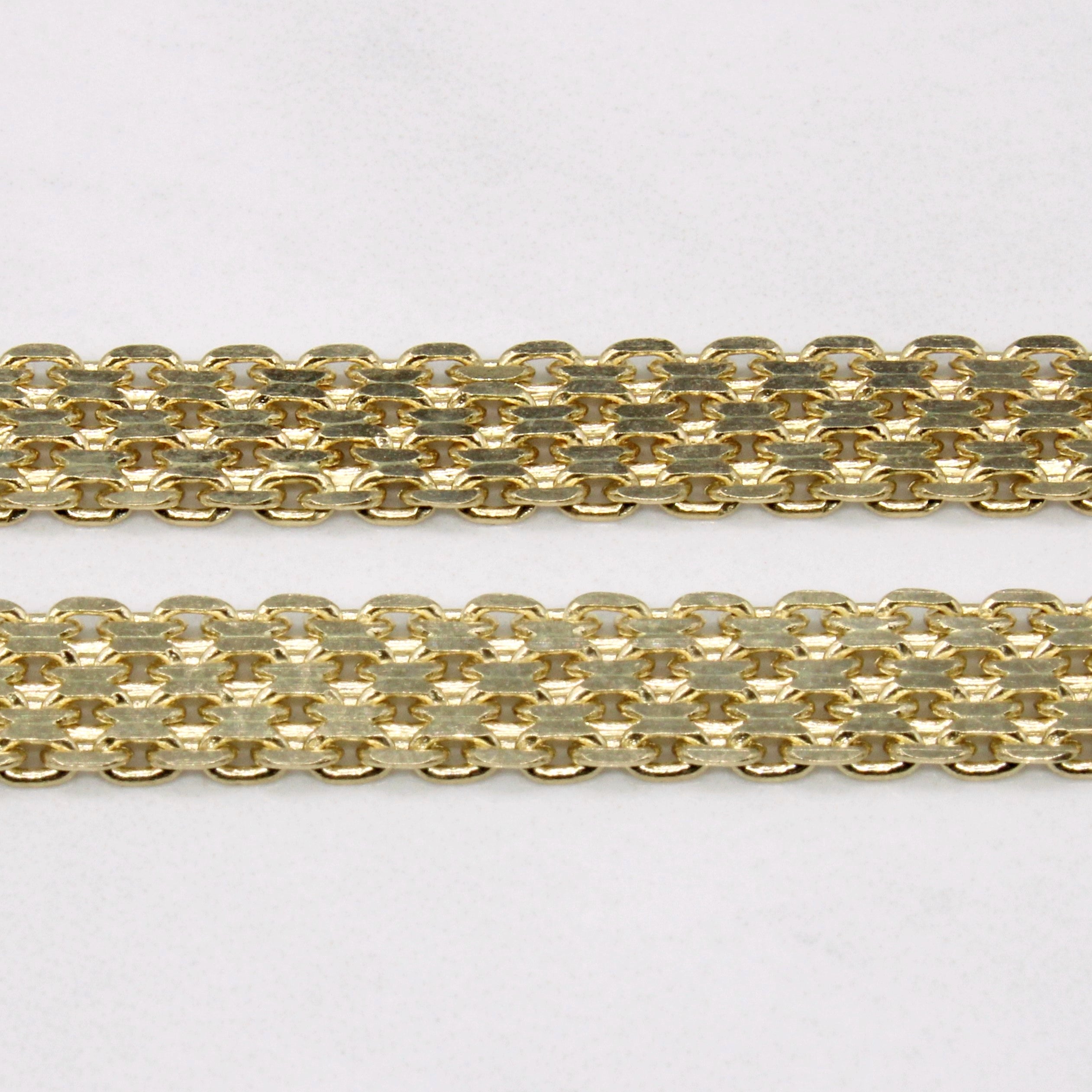 14k Yellow Gold Flat Link Chain | 18" |