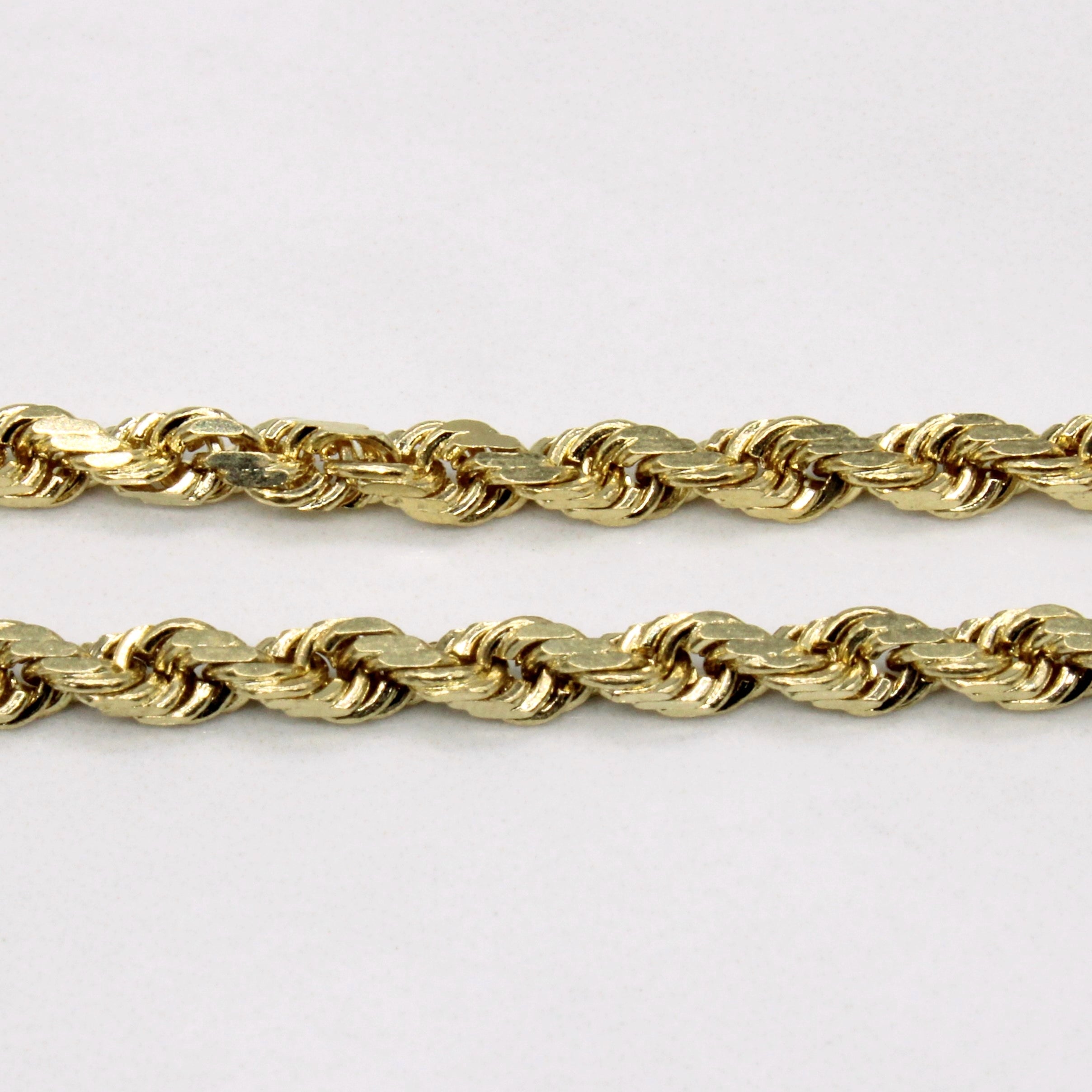 14k Yellow Gold Rope Chain | 24" |