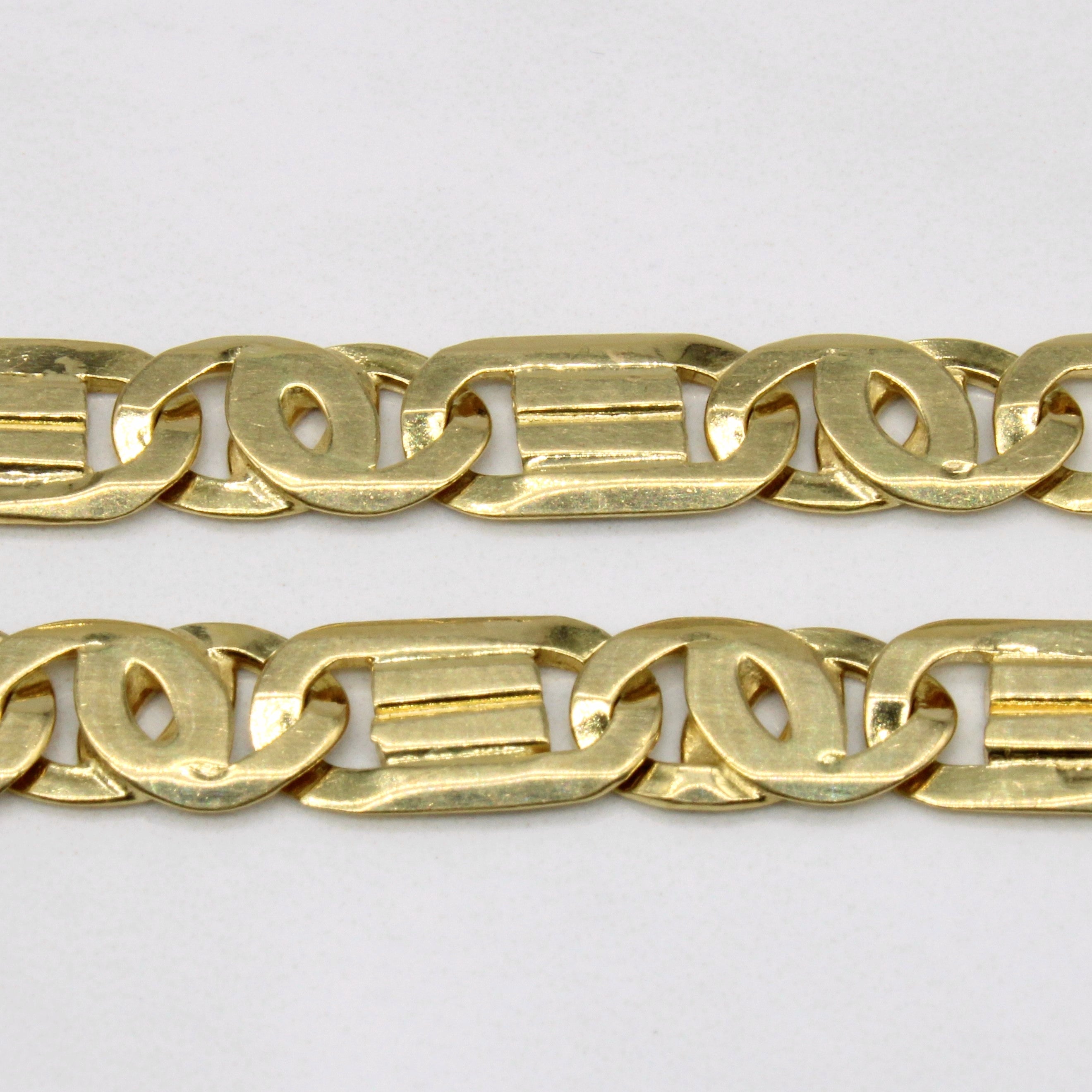 Italian 18k Yellow Gold Anchor Link Chain | 23" |