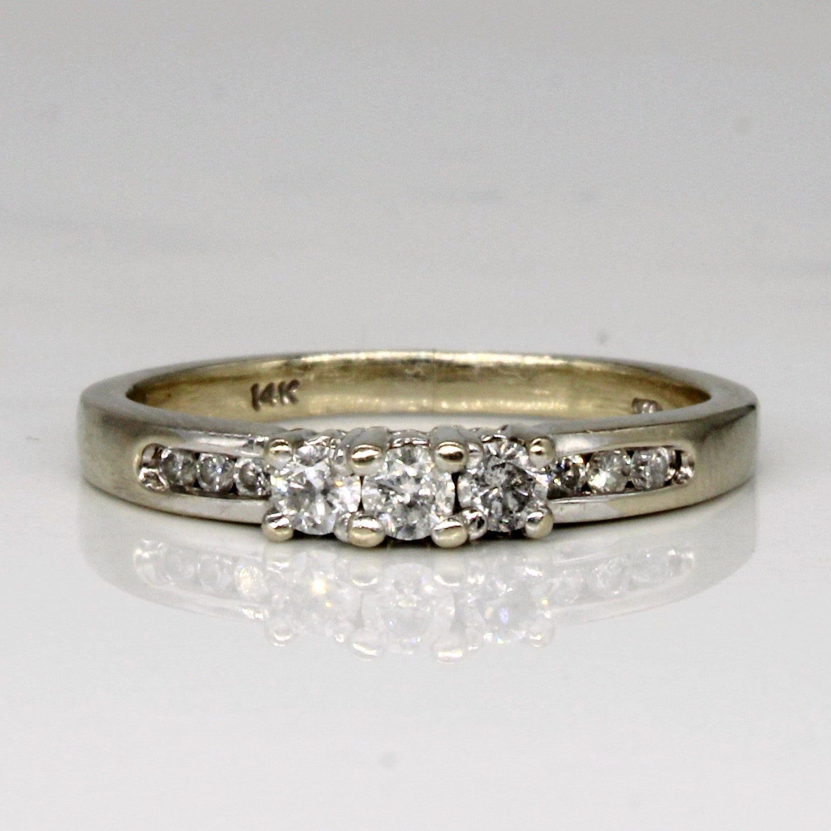 Channel Set Diamond Ring | 0.21ctw | SZ 5.25 |