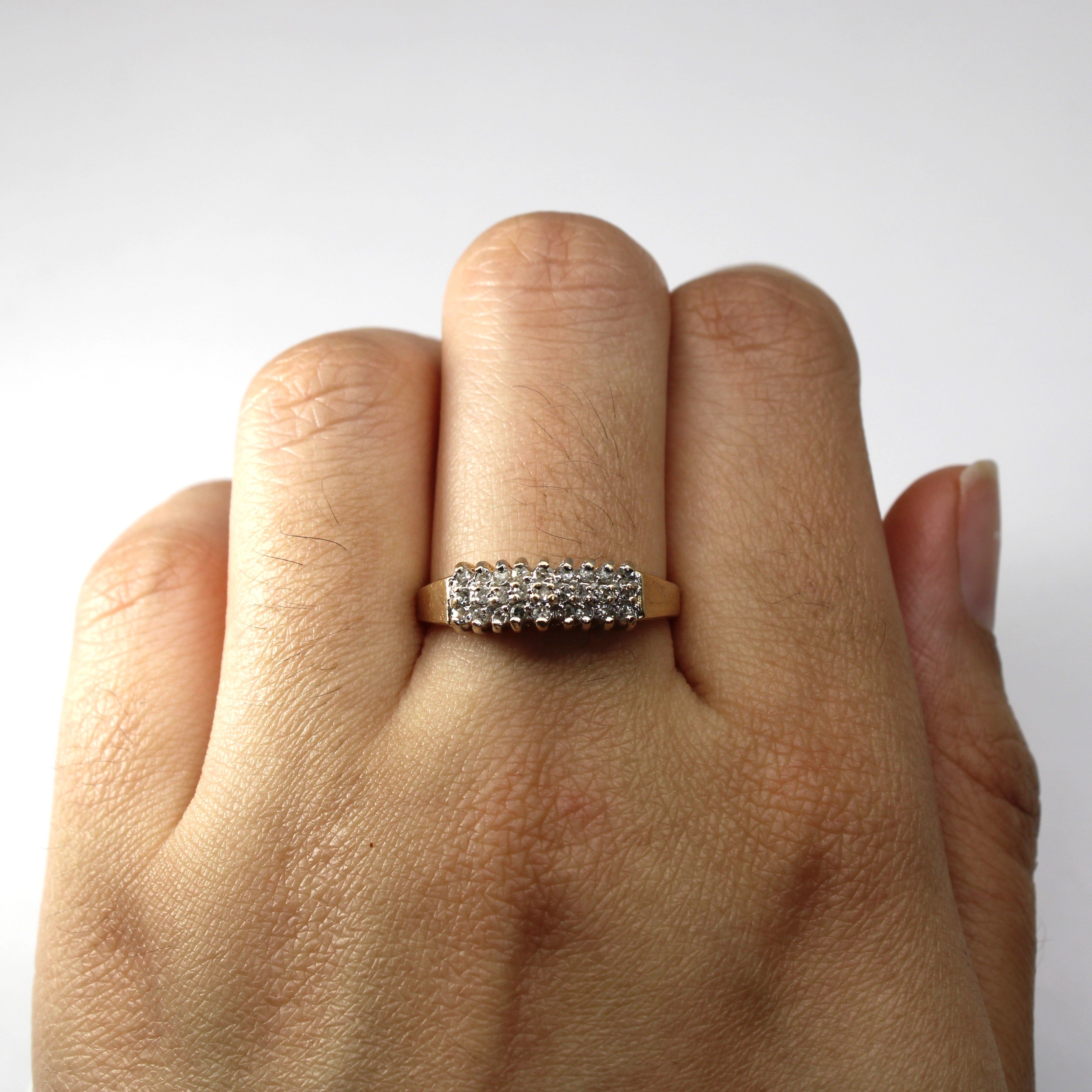 Cluster Set Diamond Ring | 0.16ctw | SZ 8.75 |