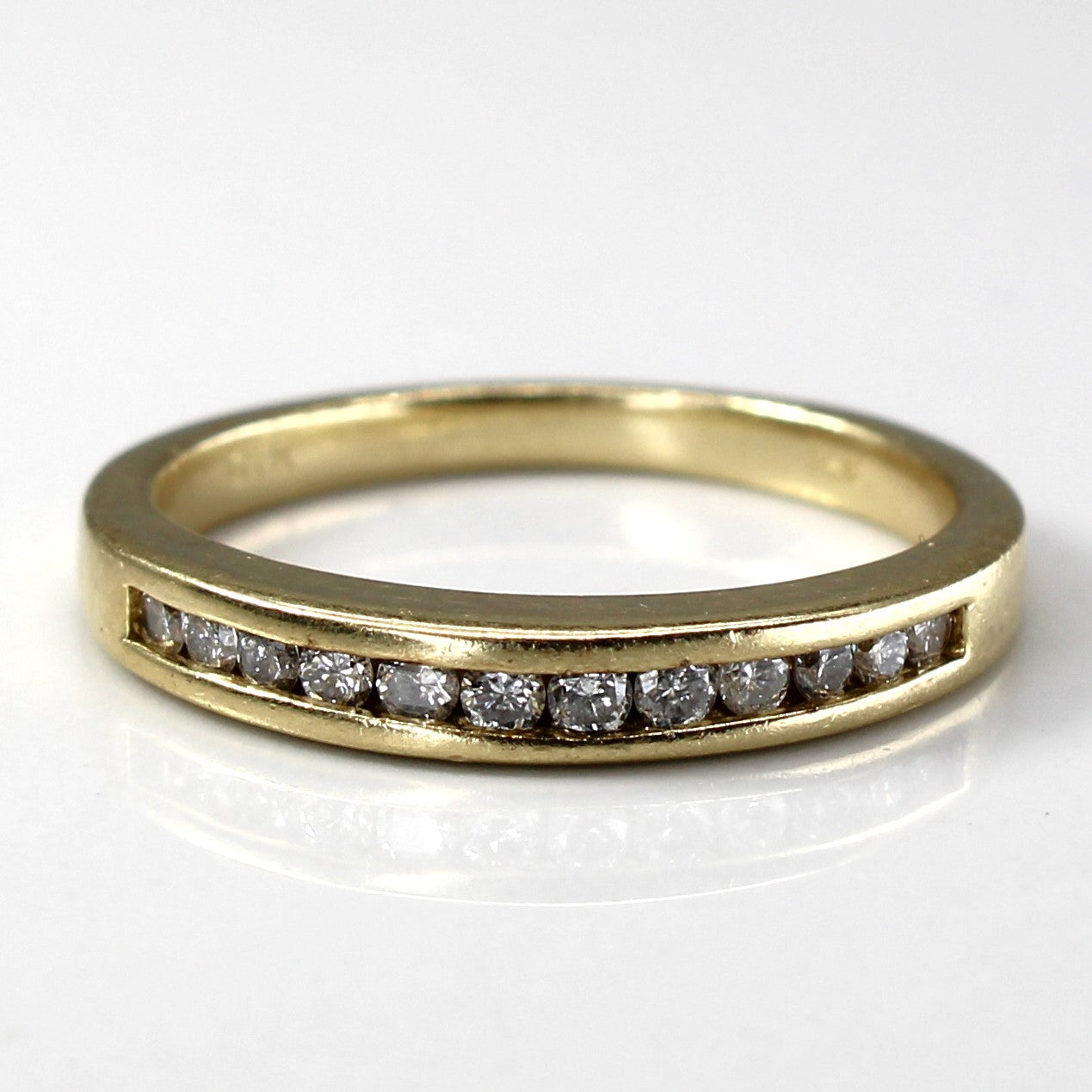 Channel Set Diamond Band | 0.18ctw | SZ 7 |