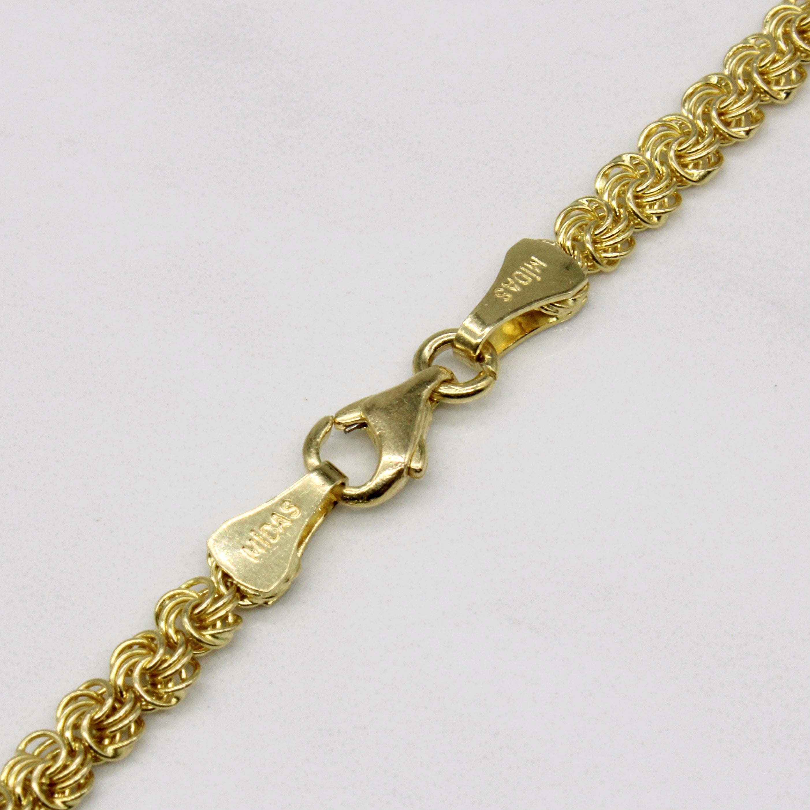 14k Yellow Gold Ornate Link Chain | 22" |