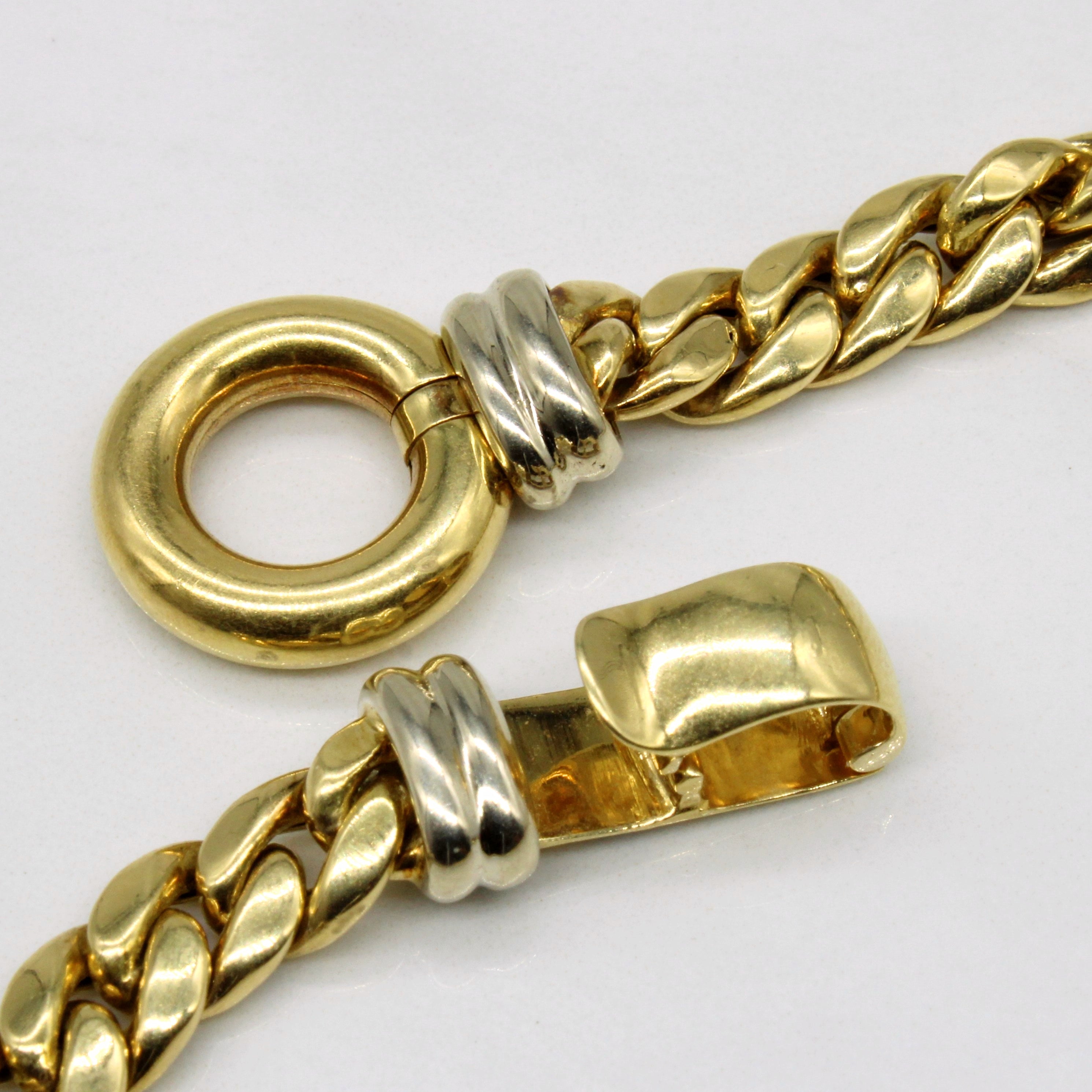 18k Two Tone Gold Necklace | 16" |