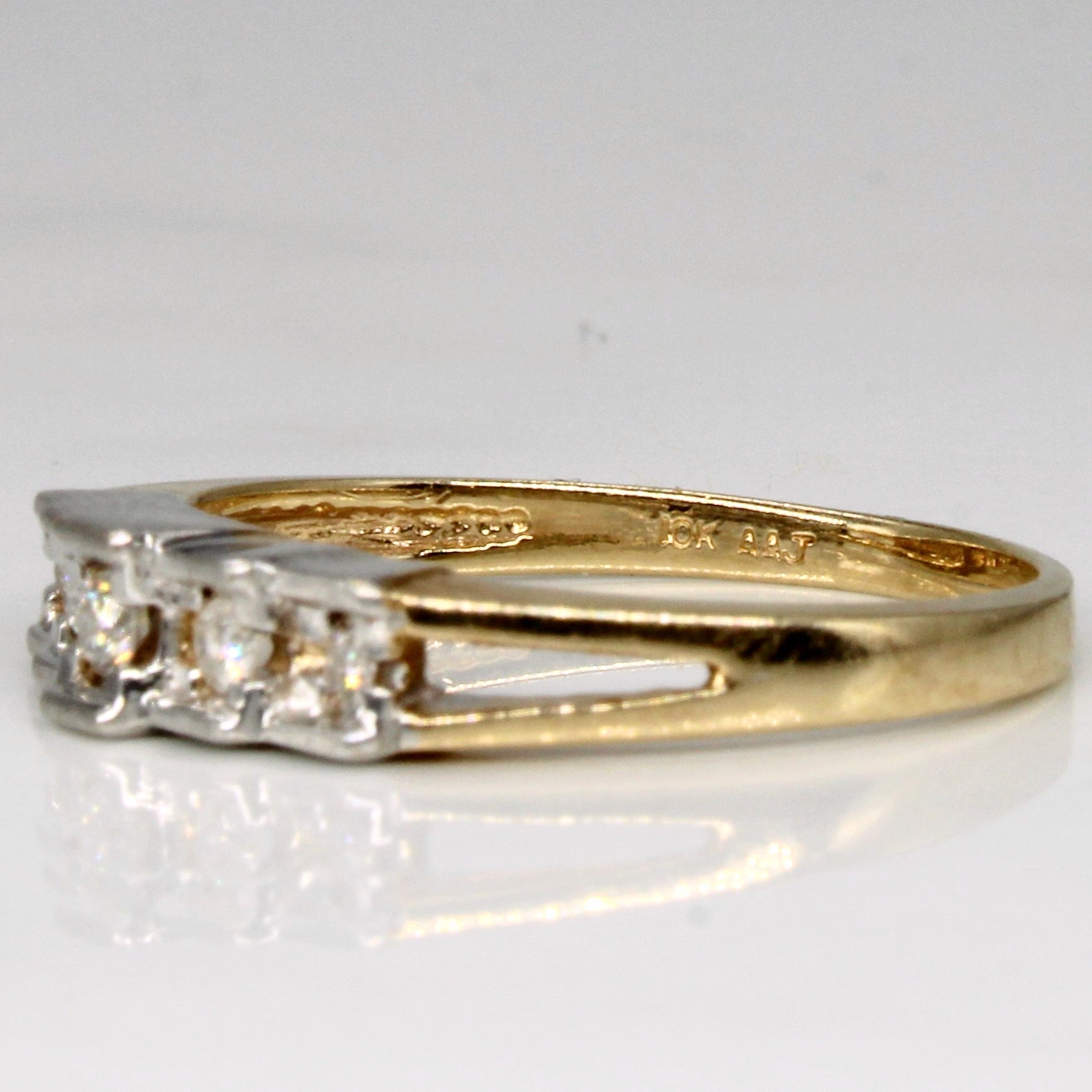 Bague cinq diamants | 0,08 ct au total | Taille 7 |