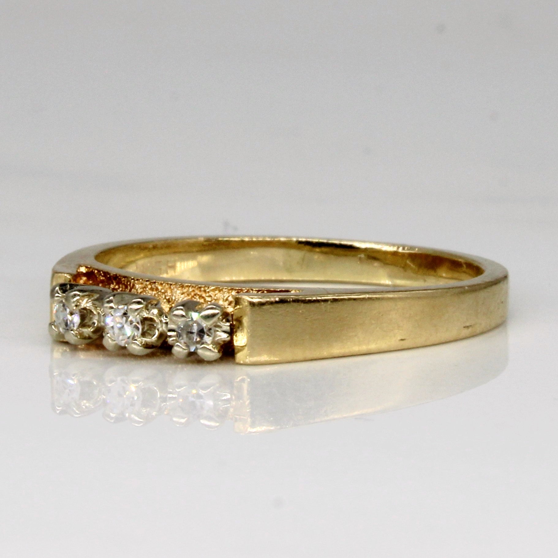 Three Stone Diamond Ring | 0.02ctw | SZ 7.5 |