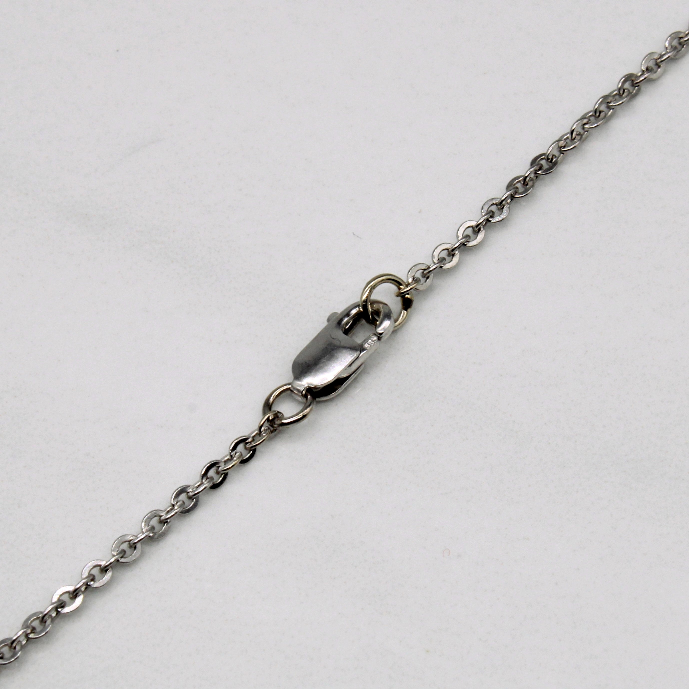 Bezel Set Diamond Necklace | 0.40ct | 20" |