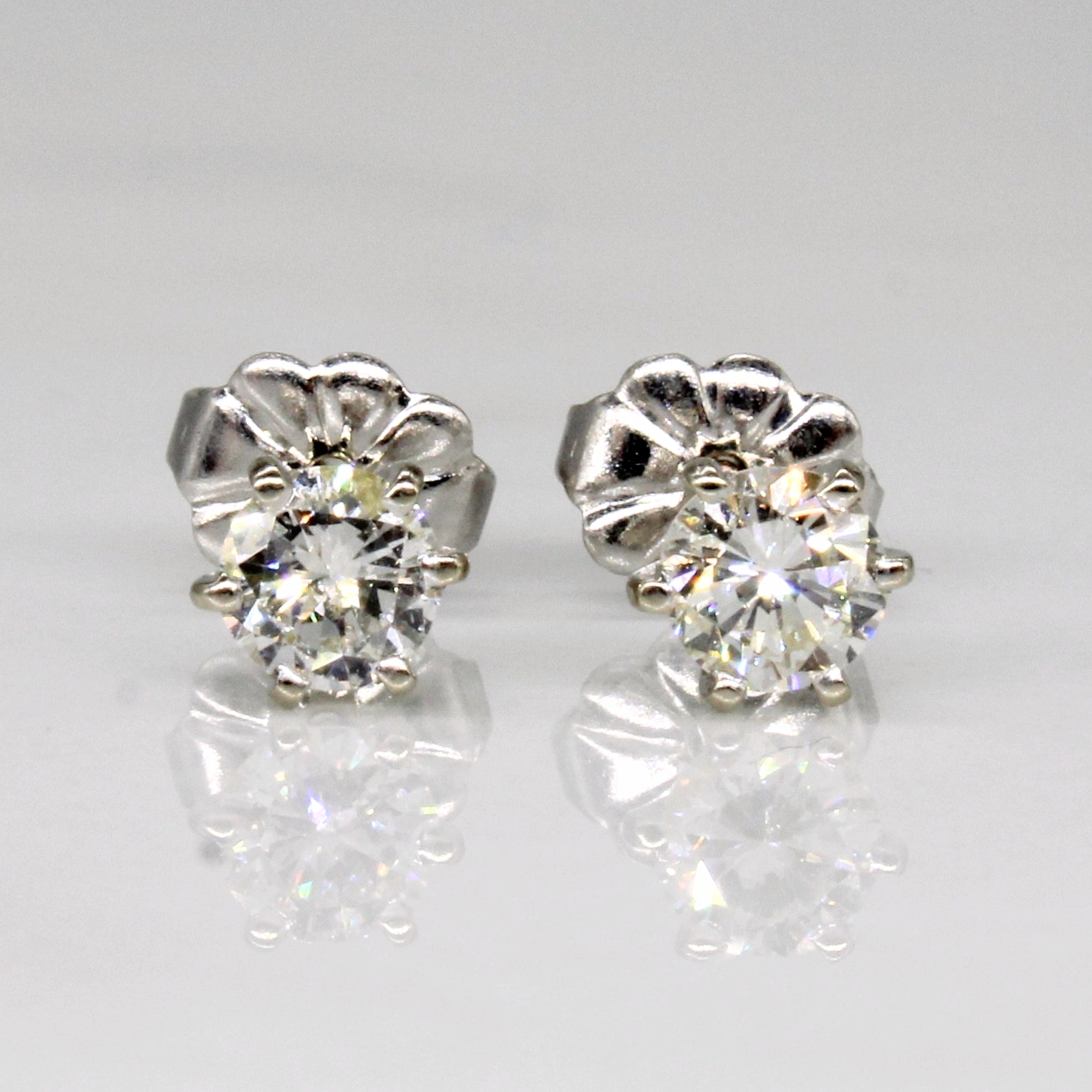 Diamond Stud 14k Earrings | 0.54ctw SI1/2 H/I |