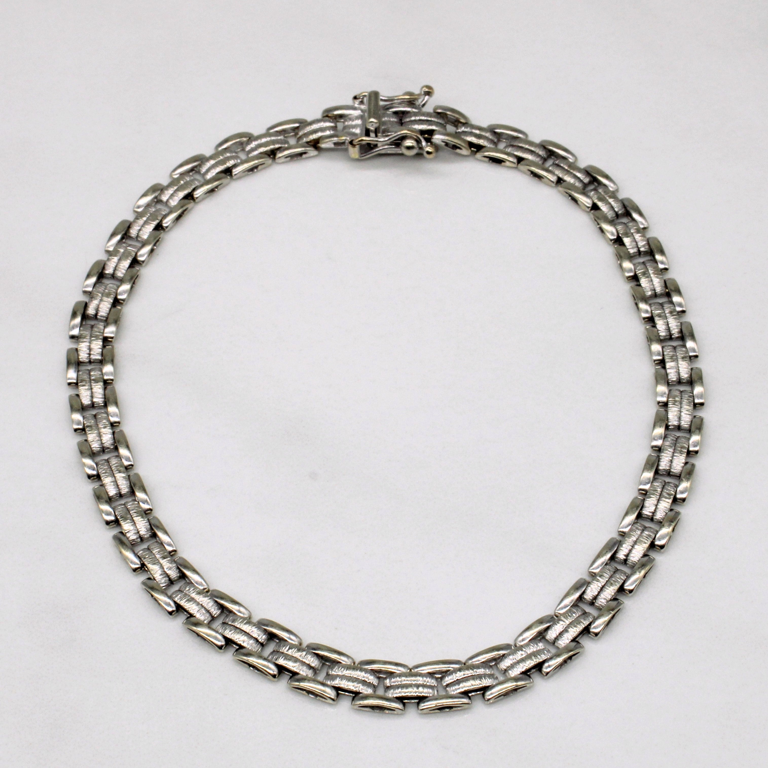 18k White Gold Bracelet | 8" |