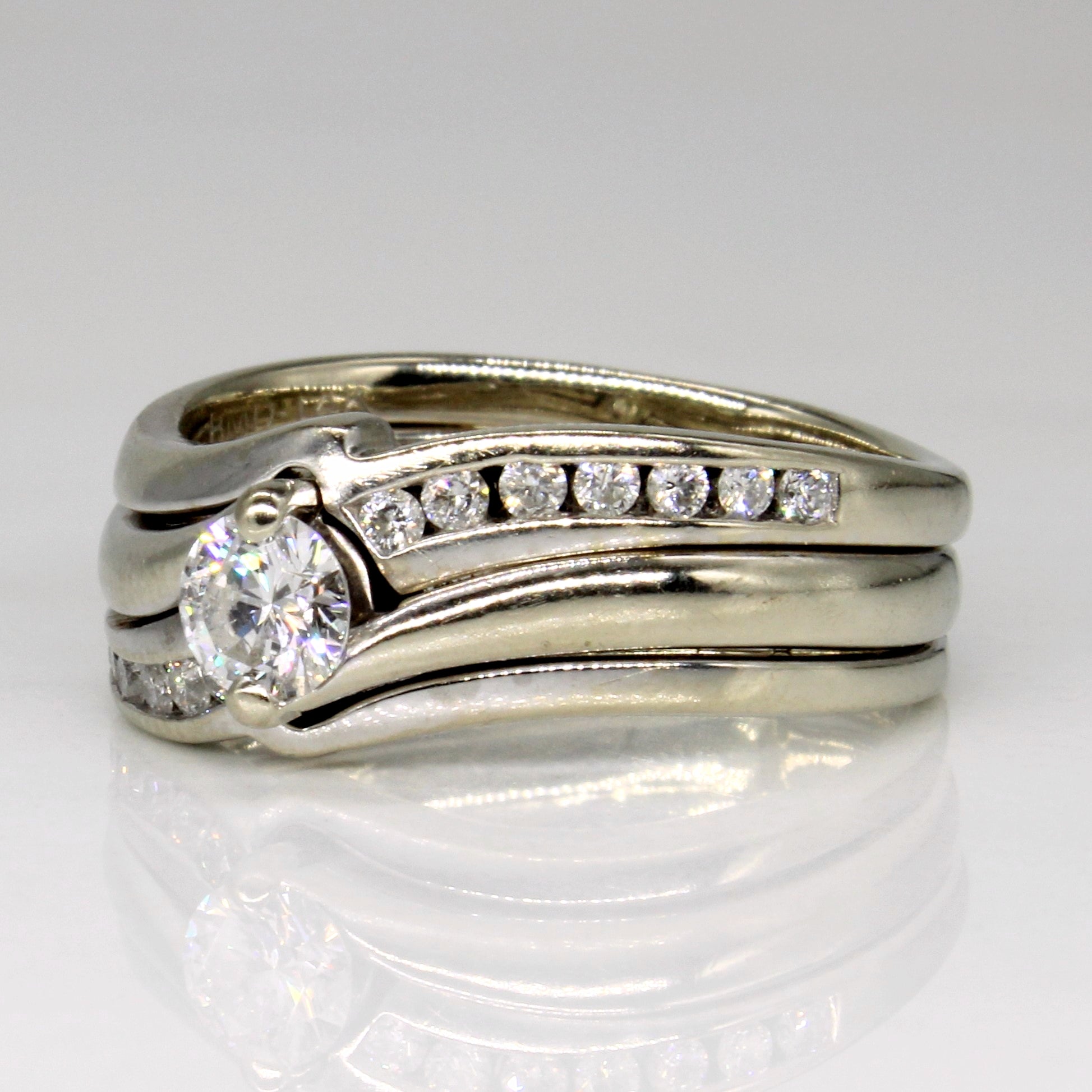 Diamond Waterfall Engagement Ring | 0.55ctw | SZ 7.25 |