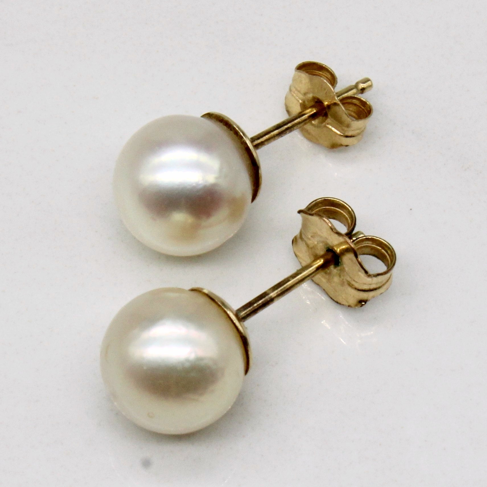 Boucles d'oreilles et pendentif en perles | 7,3 - 8,4 mm