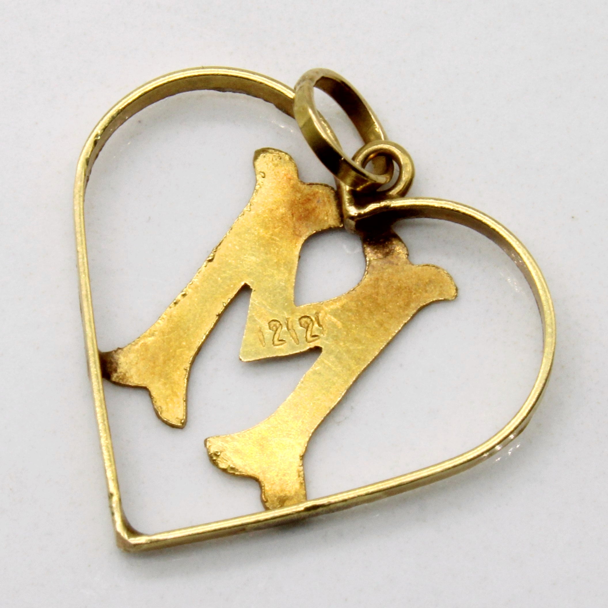 Pendentif Cœur de Mère en Or Jaune 16 carats