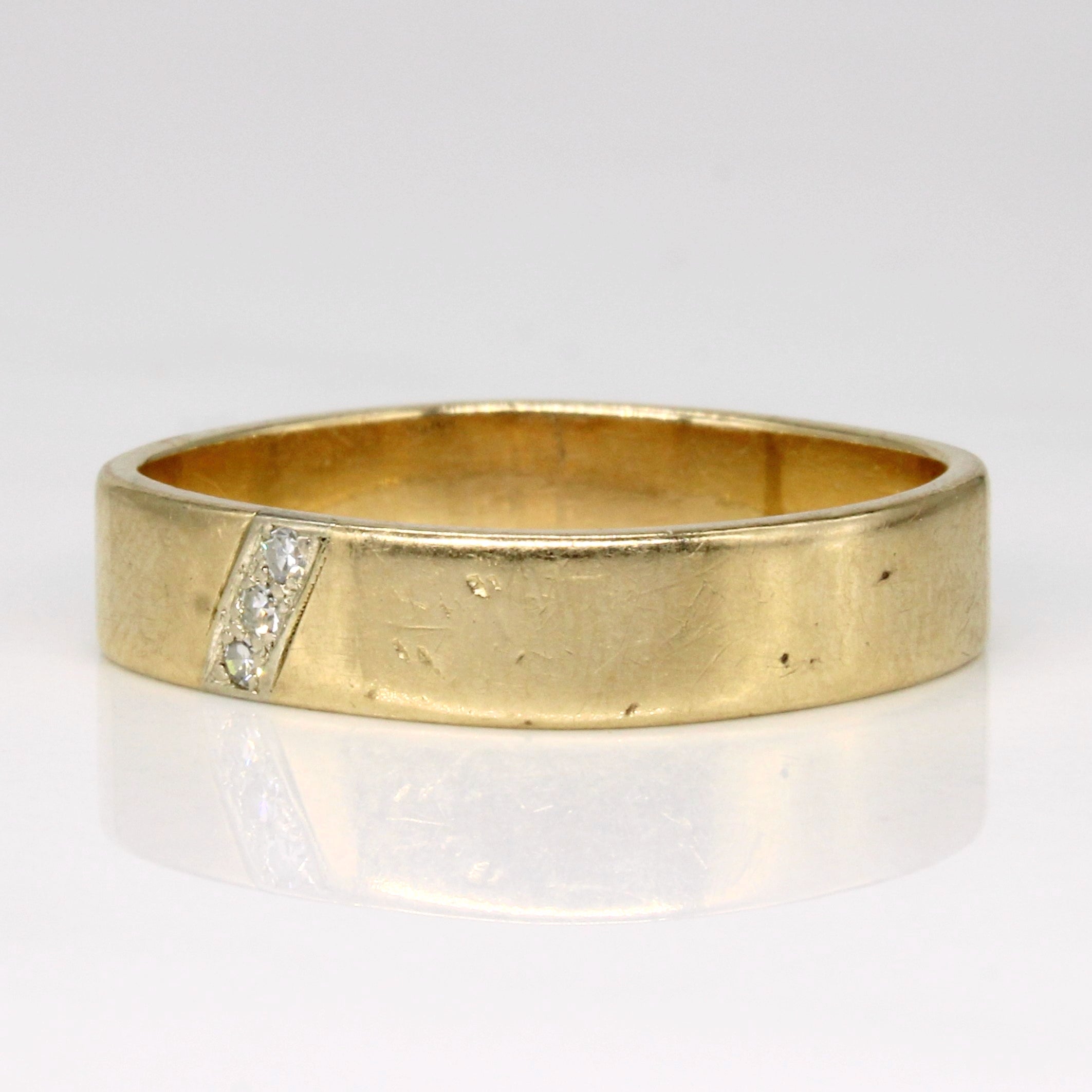 Diamond Soft Square Ring | 0.04ctw | SZ 10.5 |