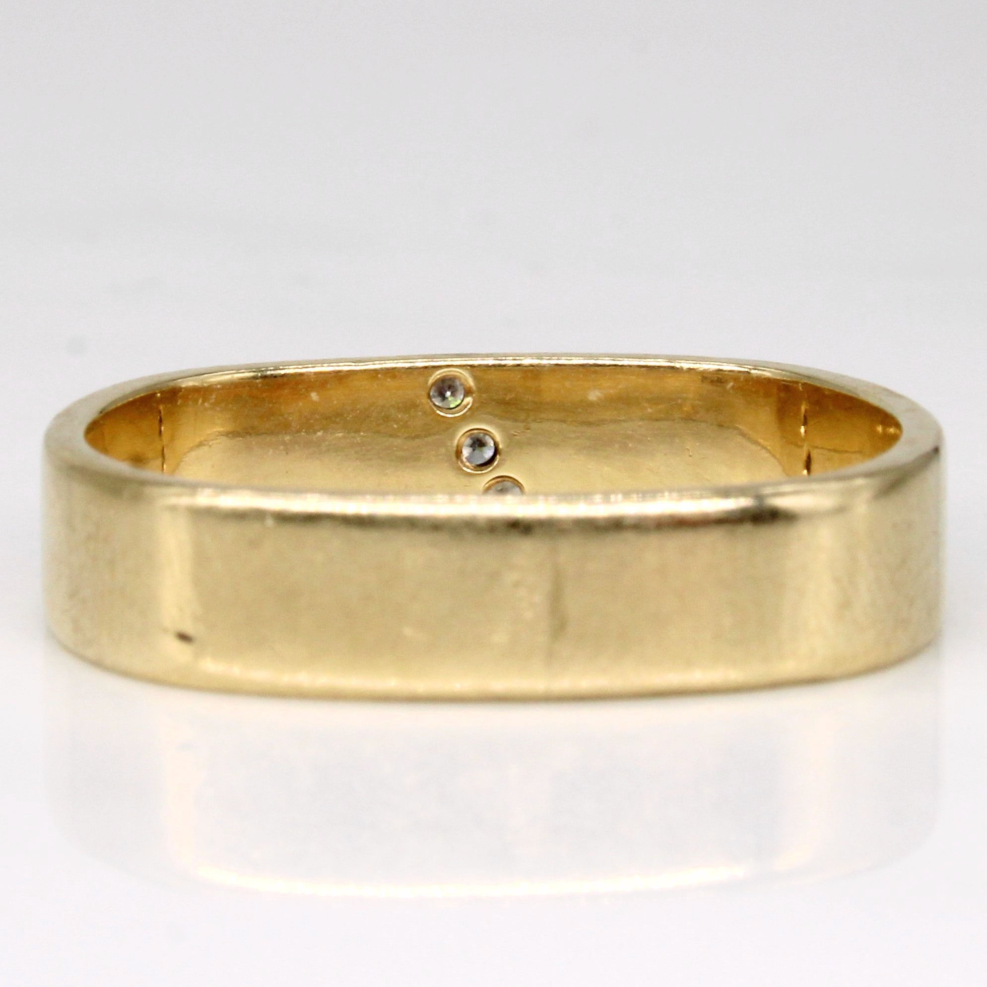 Diamond Soft Square Ring | 0.04ctw | SZ 10.5 |