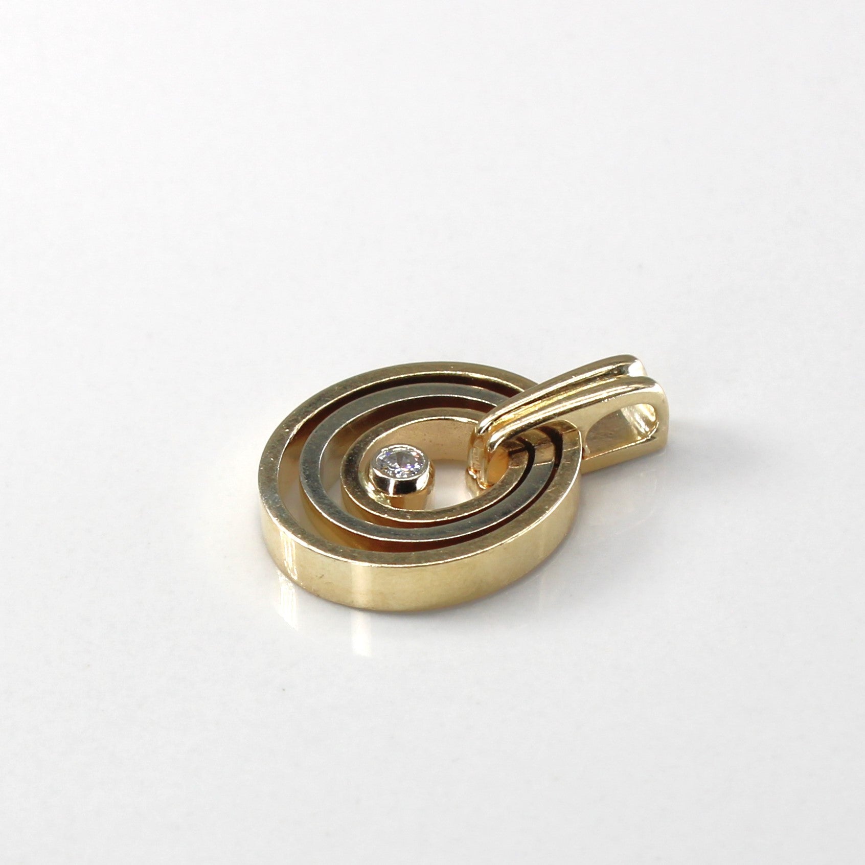 Bezel Set Diamond Pendant | 0.03ct |