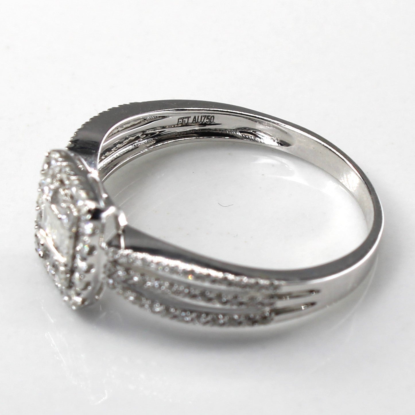 Halo Style Multi Diamond Ring | 0.36ctw | SZ 6.5 |