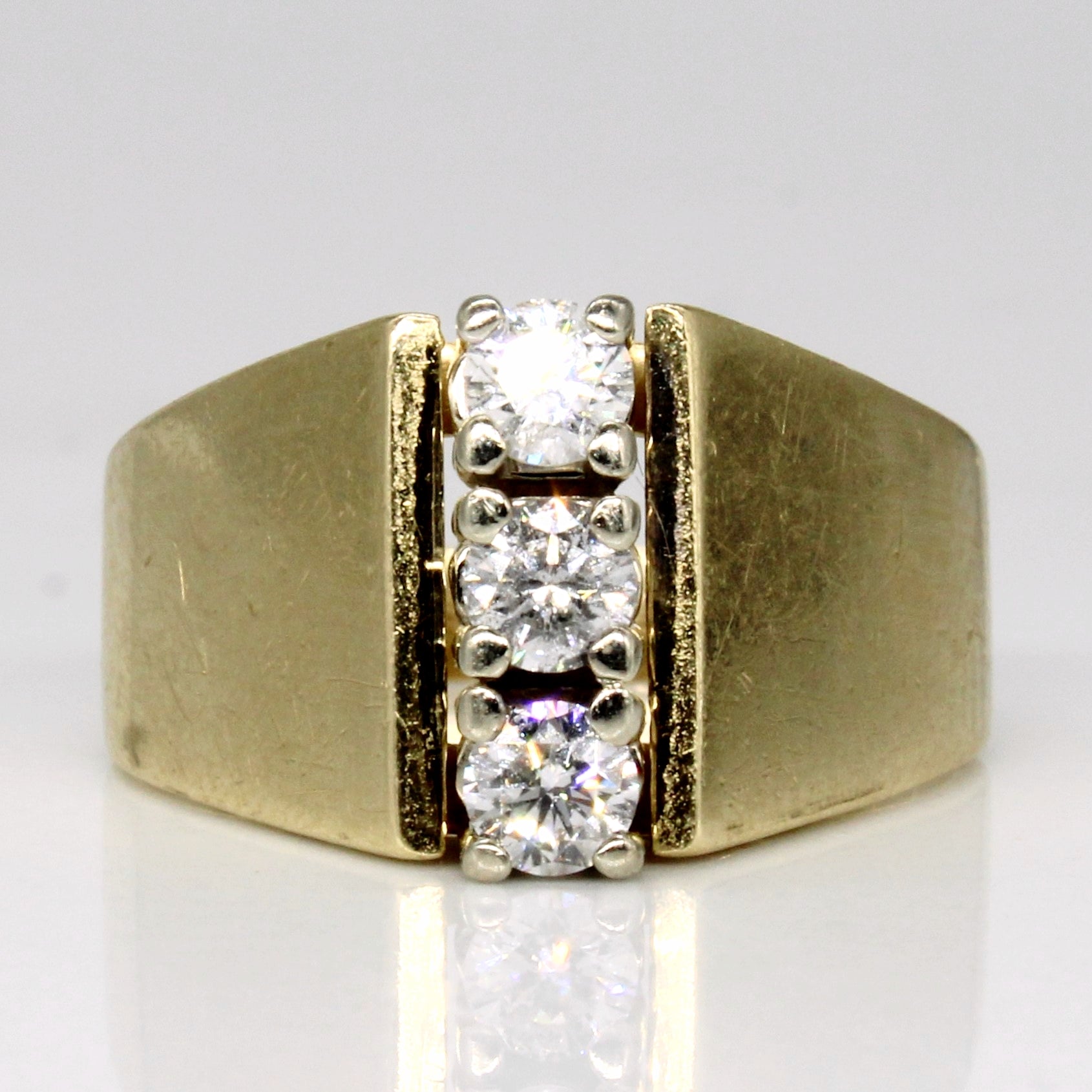 Diamond Column Ring | 0.48ctw | SZ 7 |