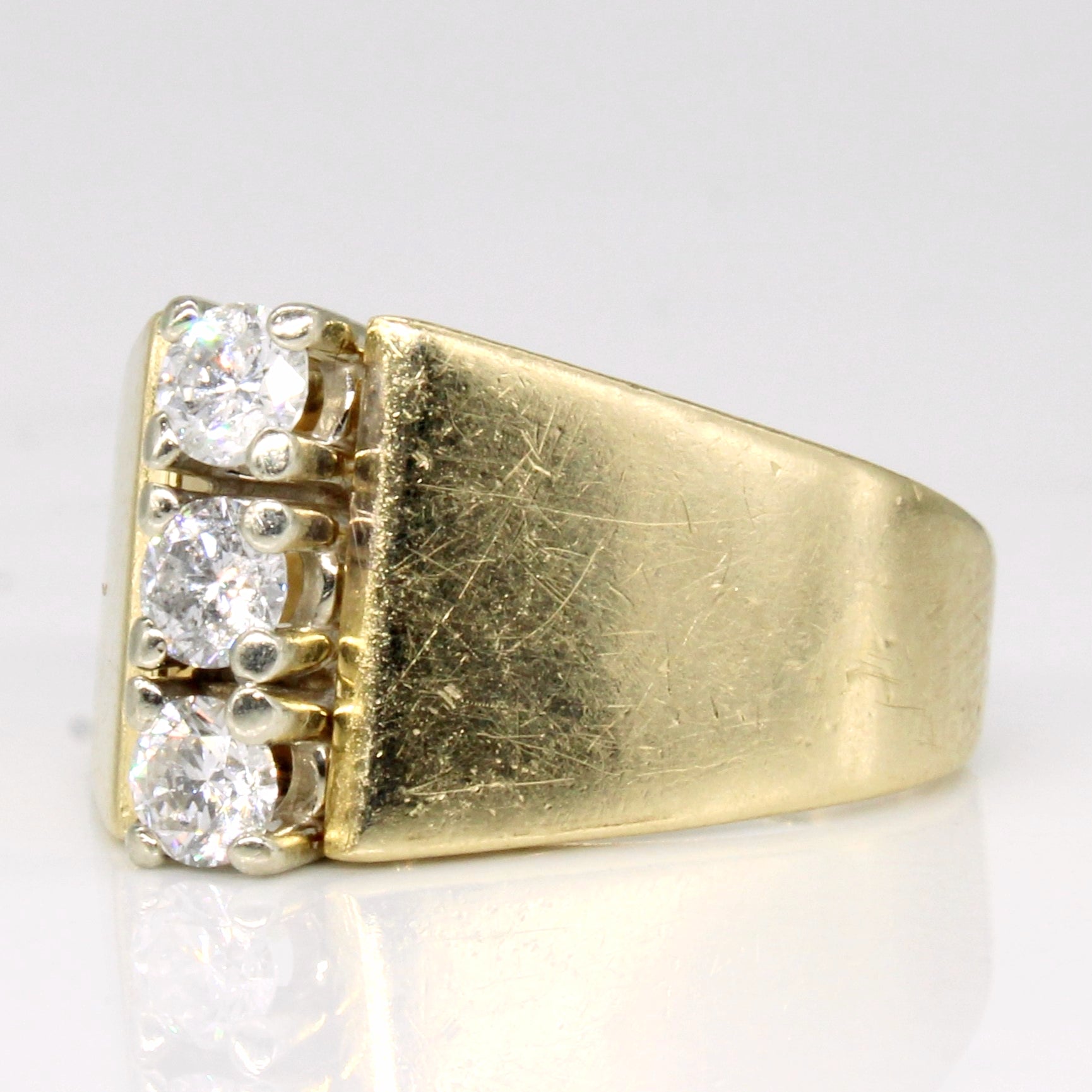 Diamond Column Ring | 0.48ctw | SZ 7 |