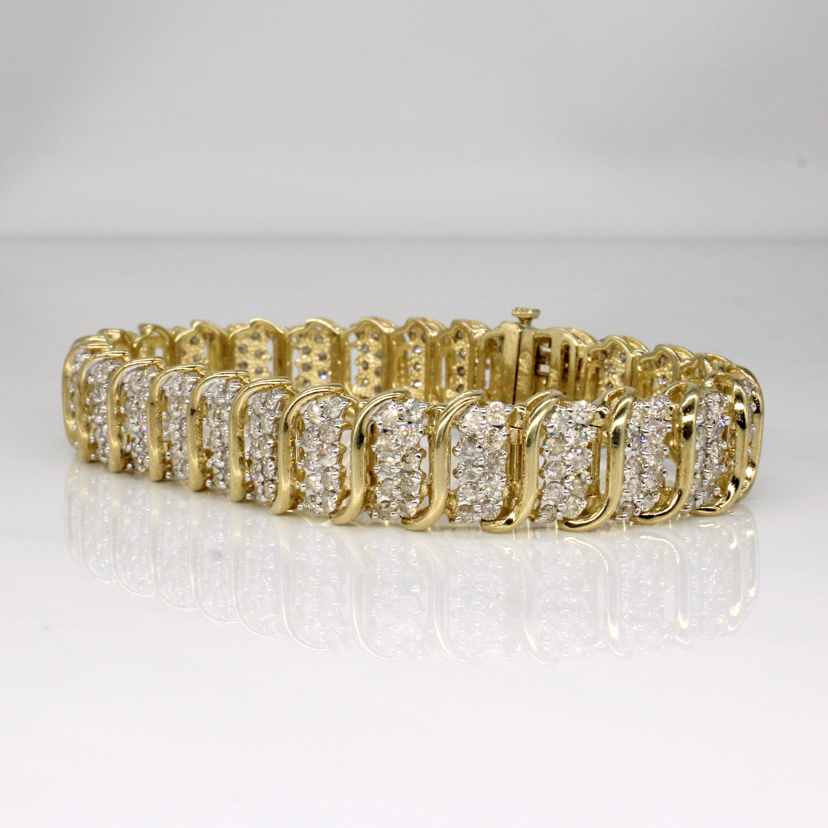 Diamond Cluster Bracelet | 6.00ctw | 7" |