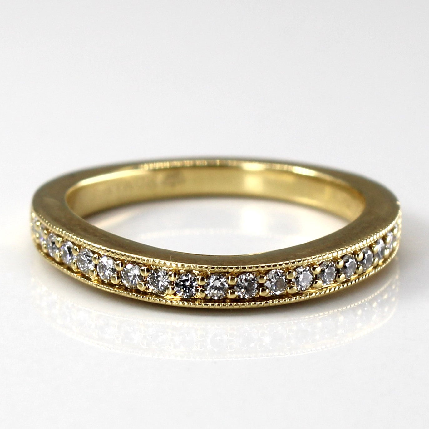 Pave Set Diamond Wedding Band | 0.19ctw | SZ 5.75 |