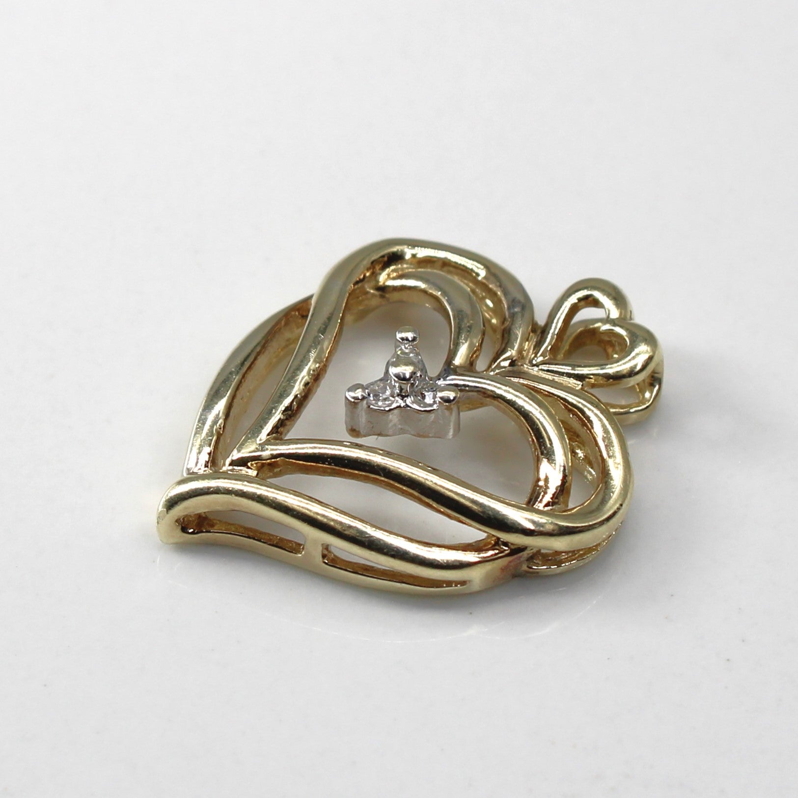 Diamond Heart Pendant | 0.02ctw |