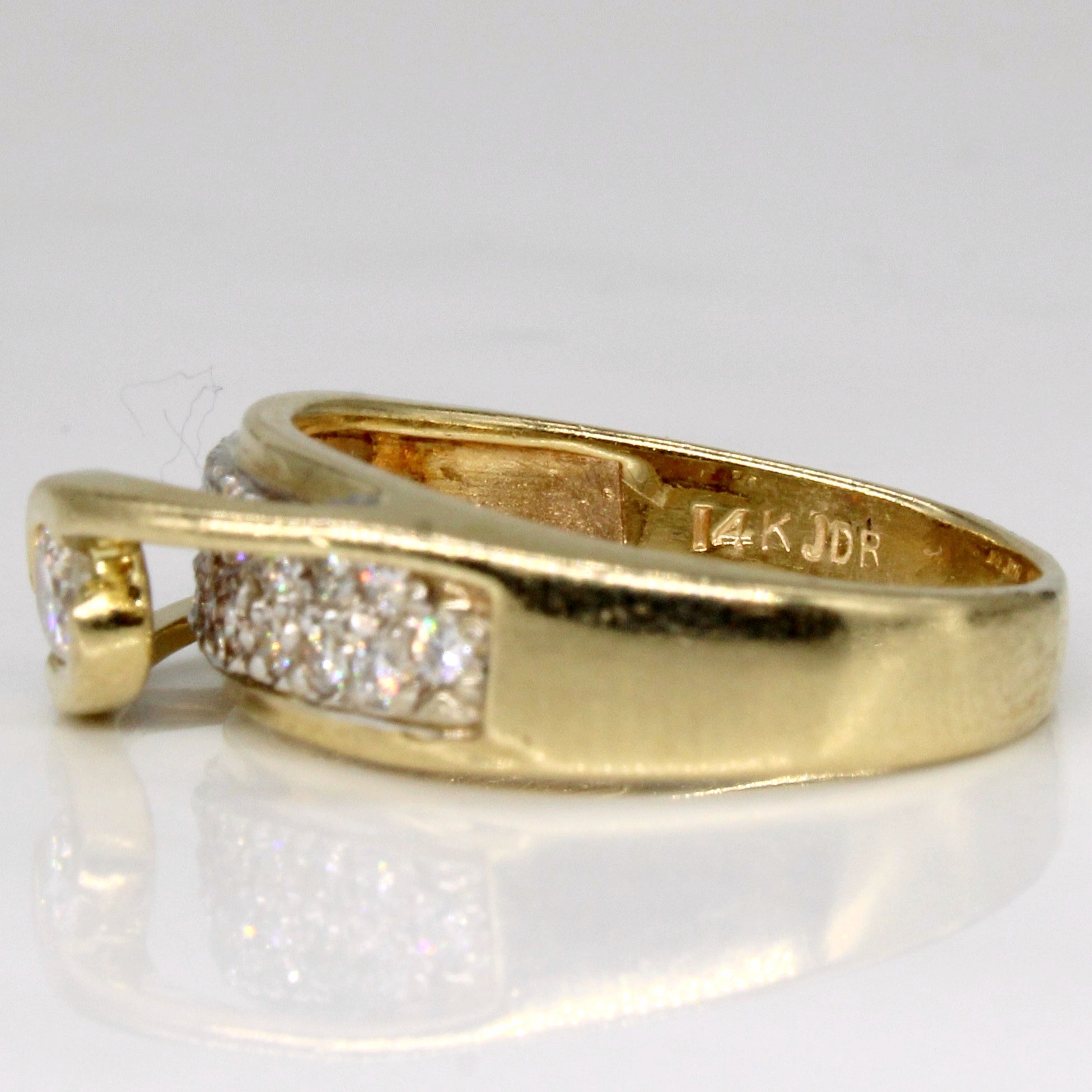 Bague de fiançailles sertie de diamants illusion | 0,33 ct | Taille 6,5 |