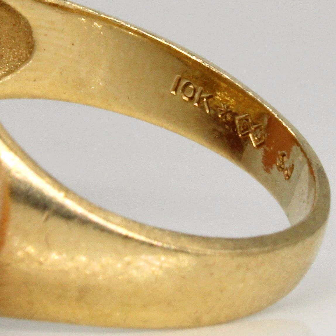 10k Yellow Gold Initial Ring | SZ 9.25 |