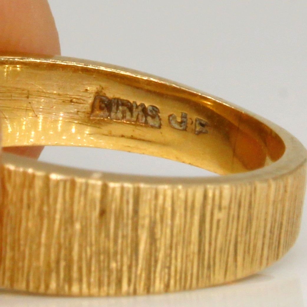Bague Birks en or jaune 14 carats | Taille 6 |